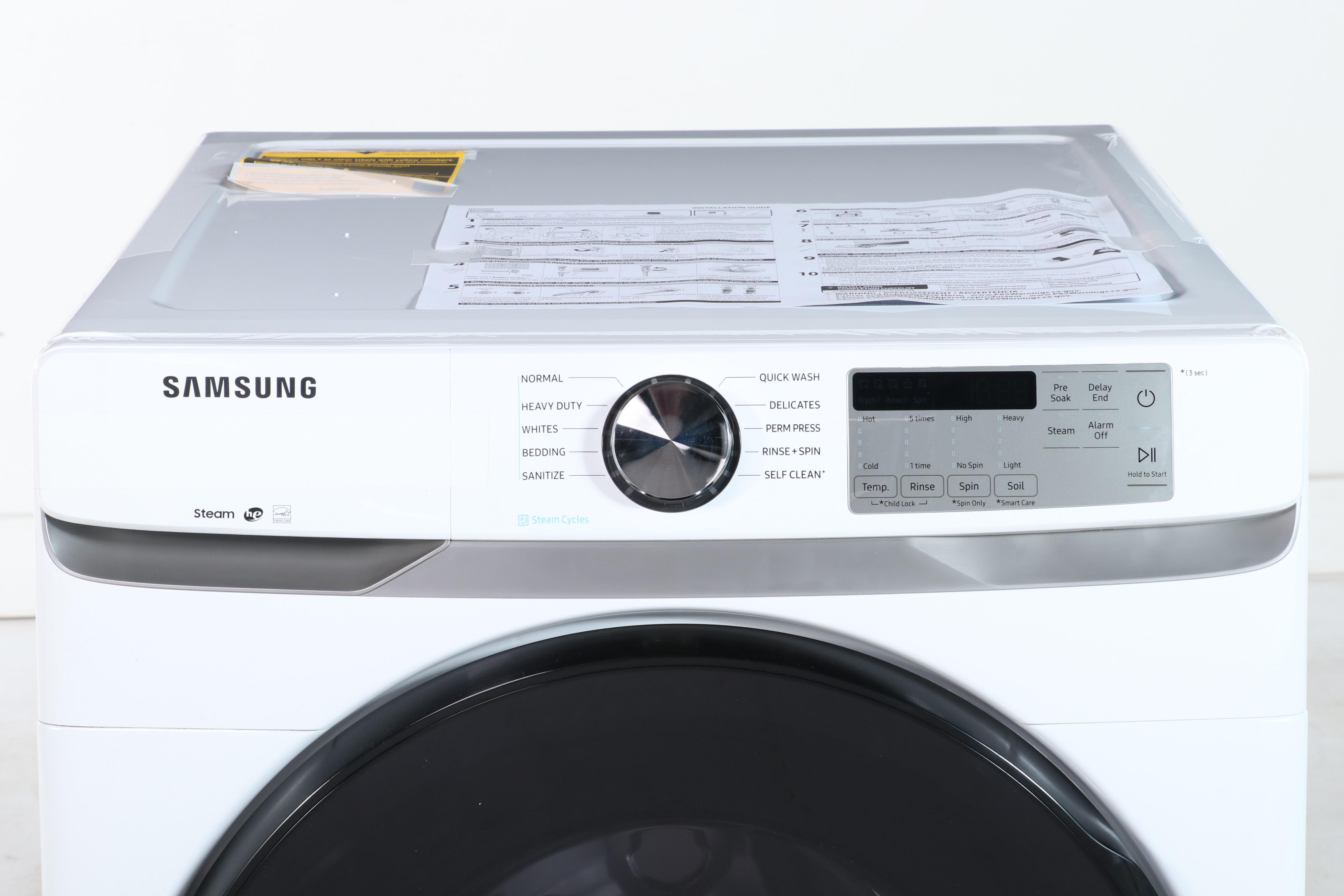 Samsung 4.5 Cu. Ft. White Front Load Washer With Steam
