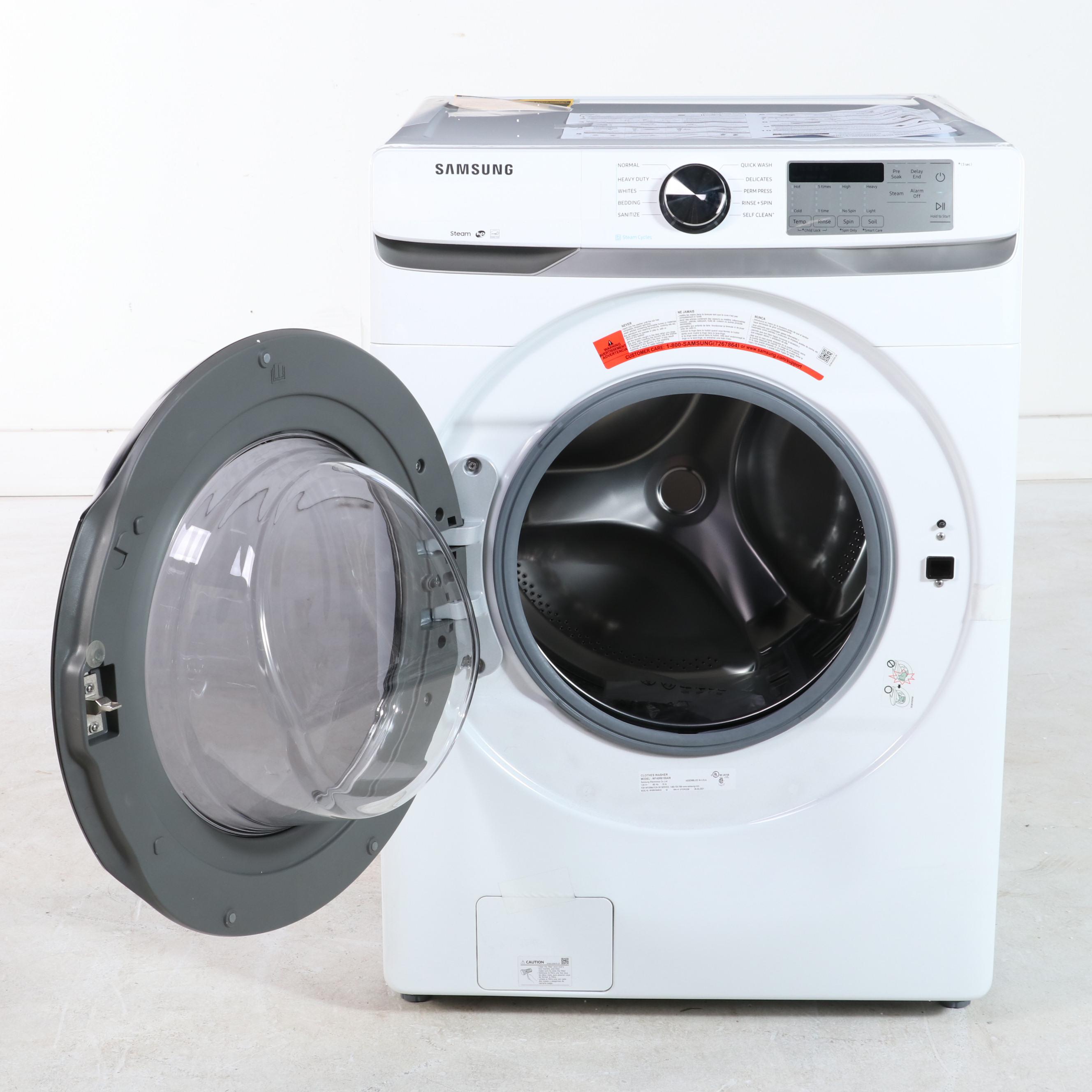 Samsung 4.5 Cu. Ft. White Front Load Washer With Steam