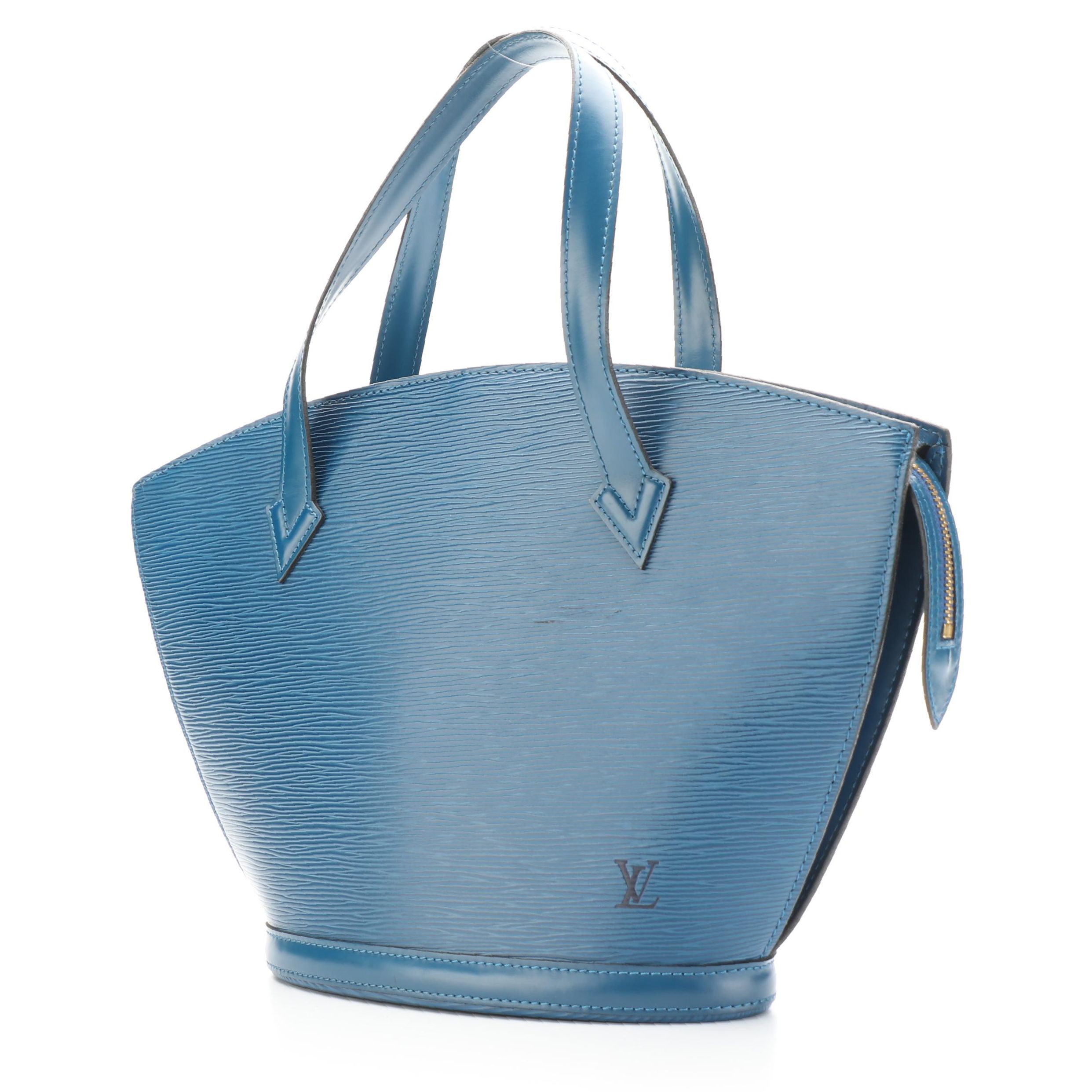 Louis Vuitton Saint Jacques PM Bag in Toledo Blue Epi and Smooth Leather