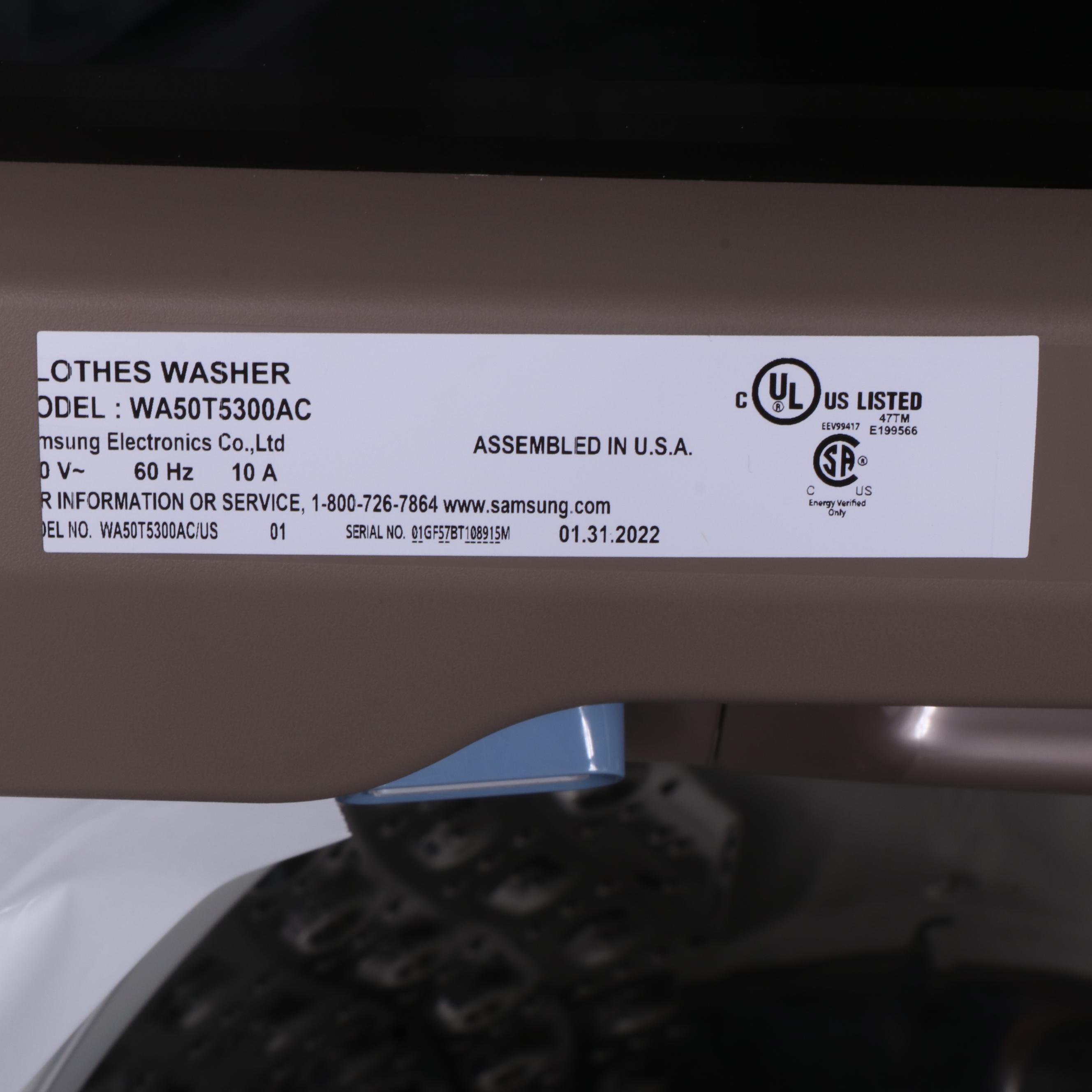 Samsung 5.0 Cu. Ft. Champagne Electric Top Load Washer With Active Waterjet