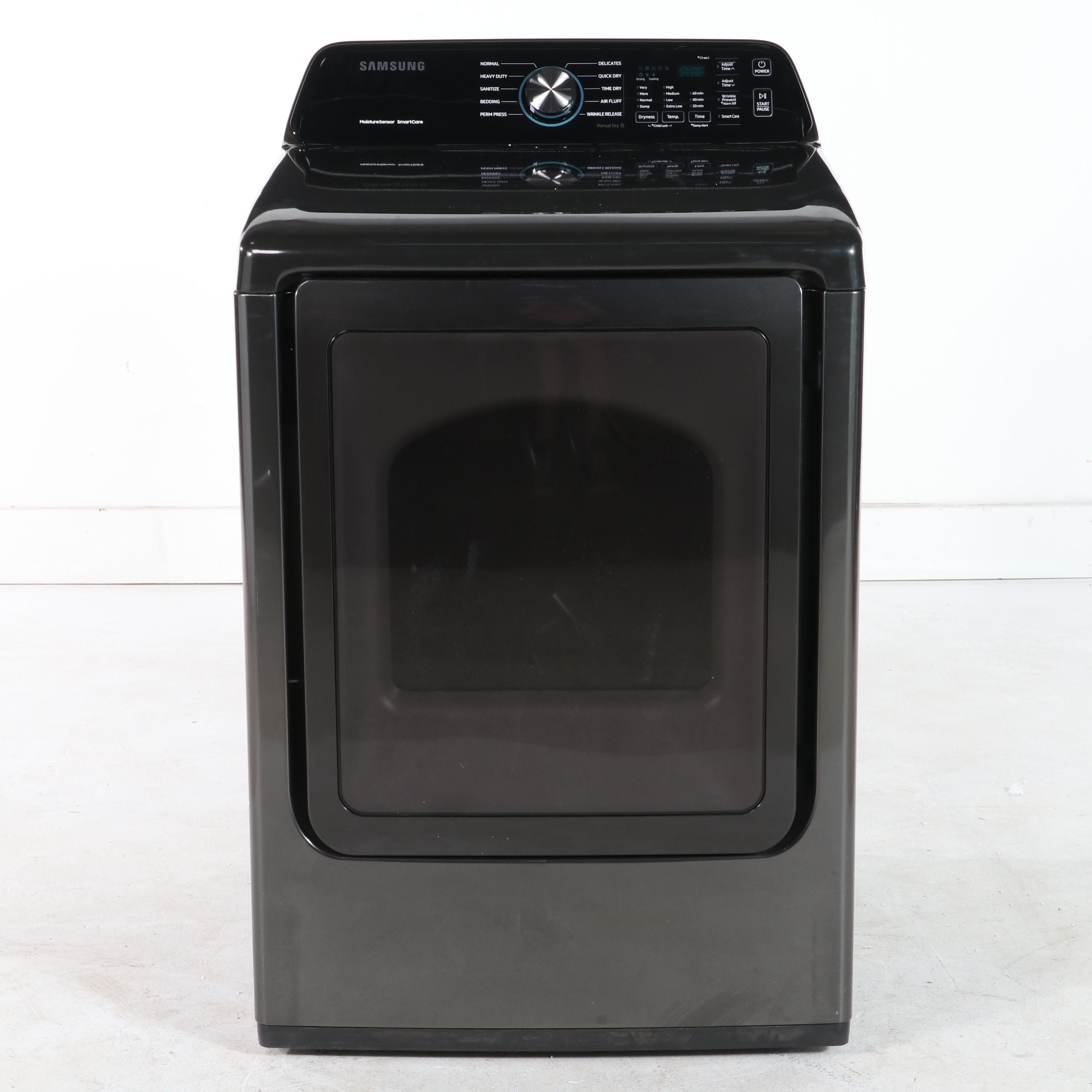 Samsung 7.4 Cu. Ft. Brushed Black Gas Dryer With Moisture Sensor