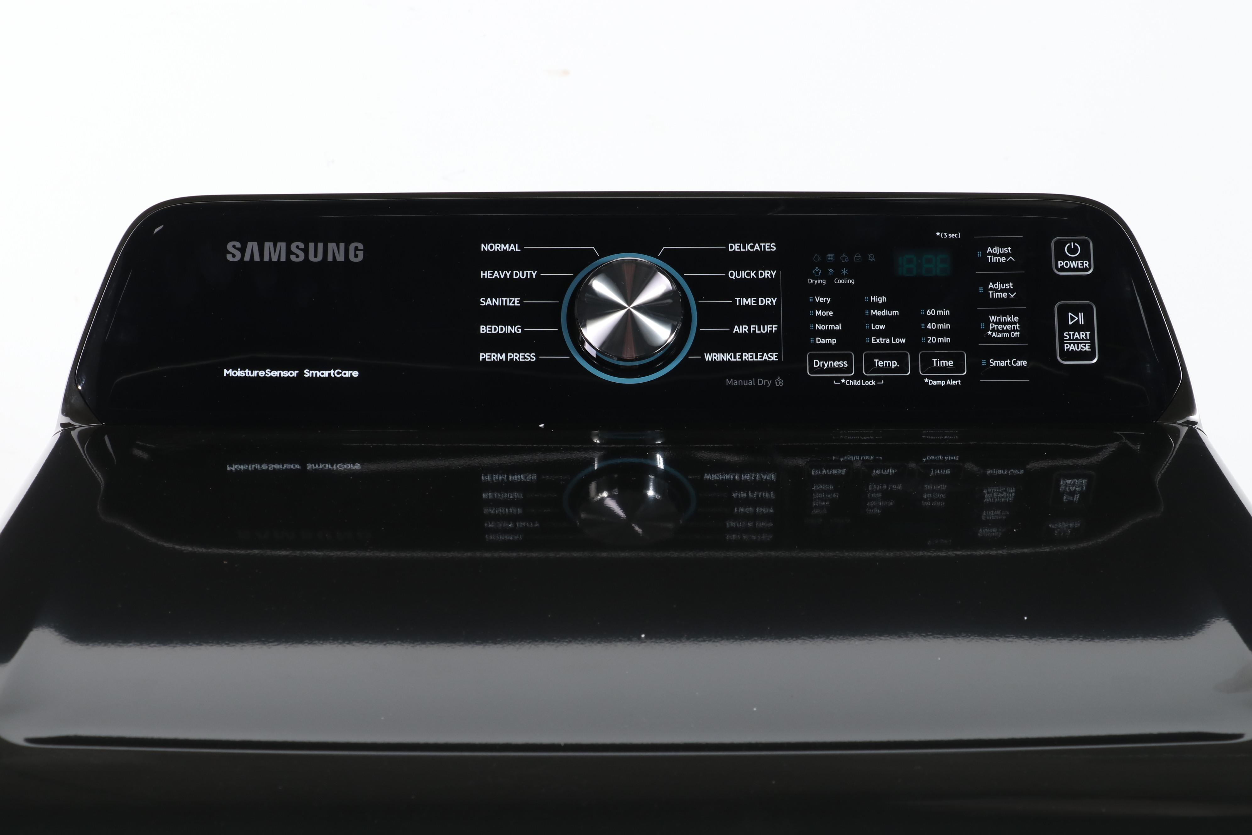 Samsung 7.4 Cu. Ft. Brushed Black Gas Dryer With Moisture Sensor