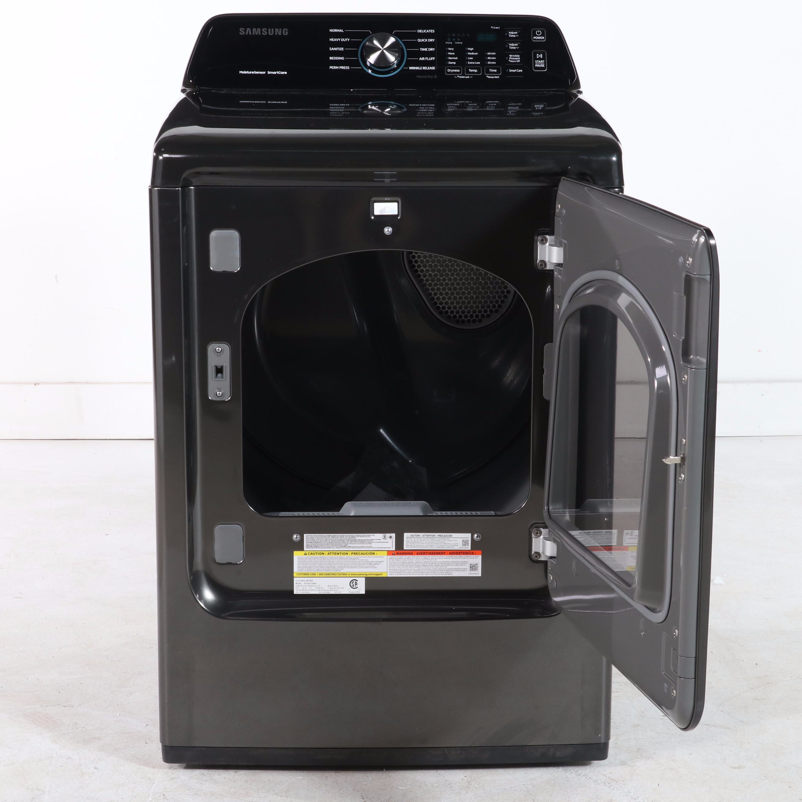 Samsung 7.4 Cu. Ft. Brushed Black Gas Dryer With Moisture Sensor