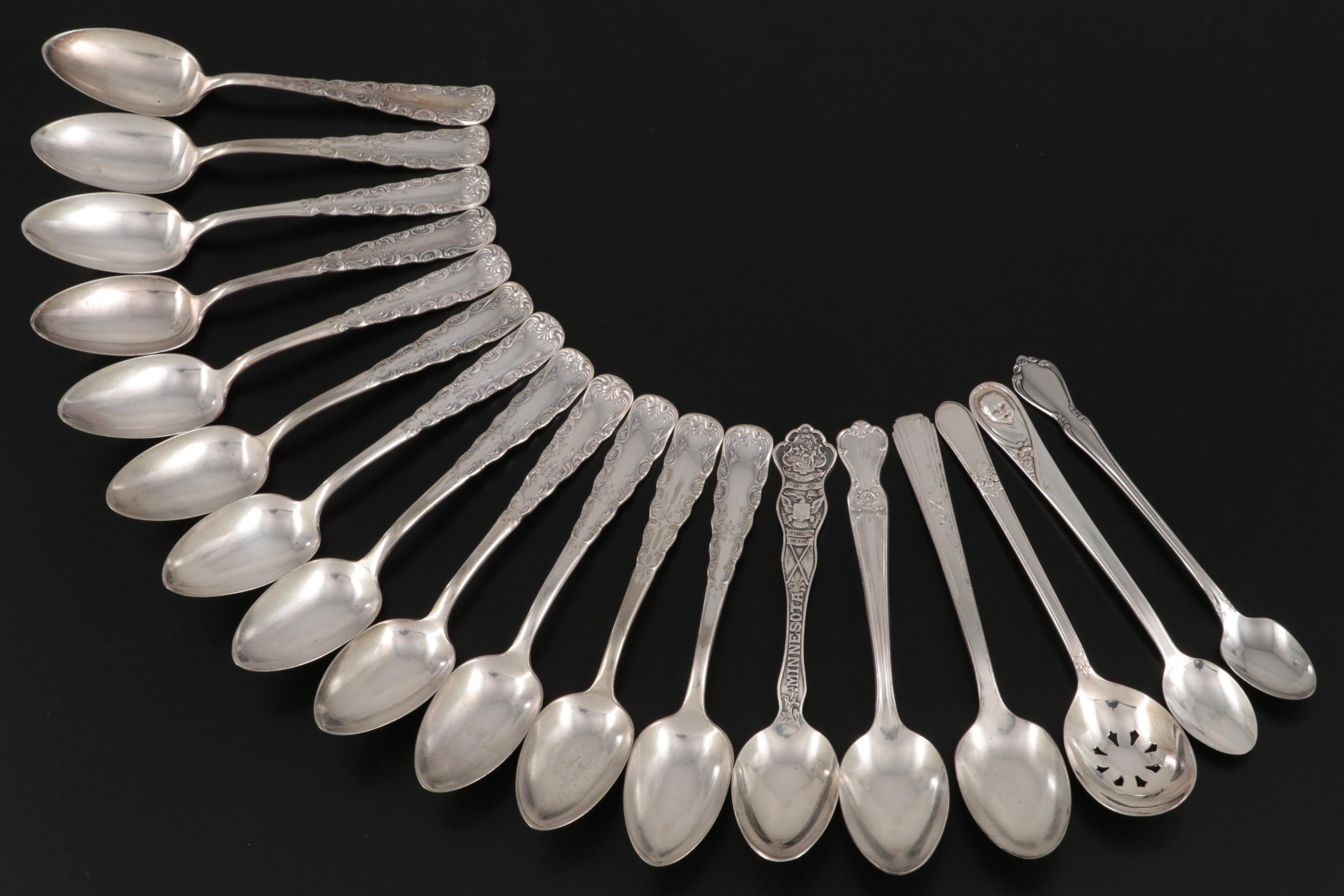 Rogers Bros Teaspoons and Other American Silver Plate Flatware Collection