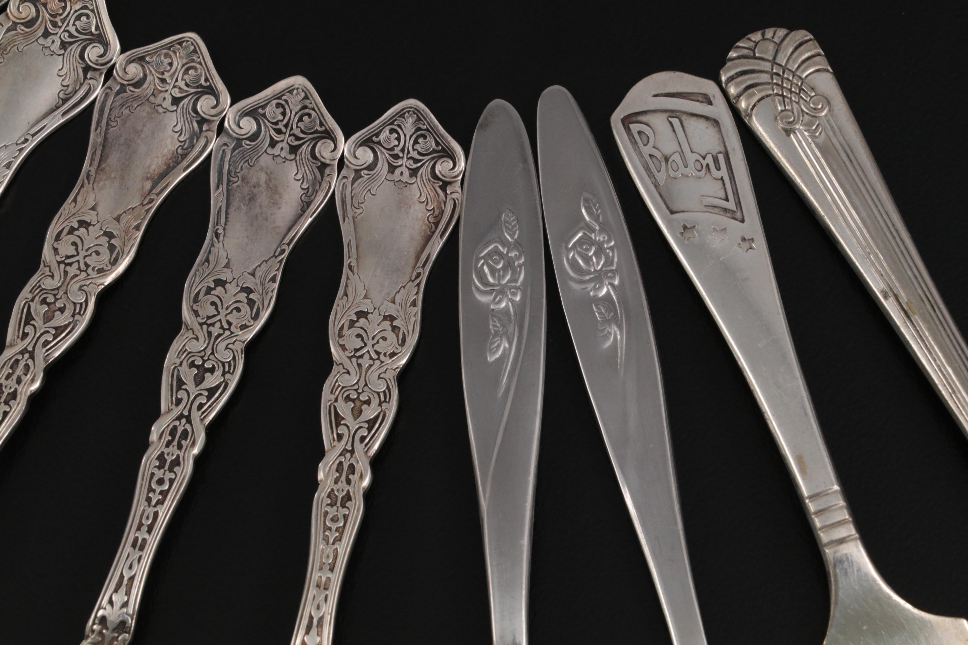 Rogers Bros Teaspoons and Other American Silver Plate Flatware Collection