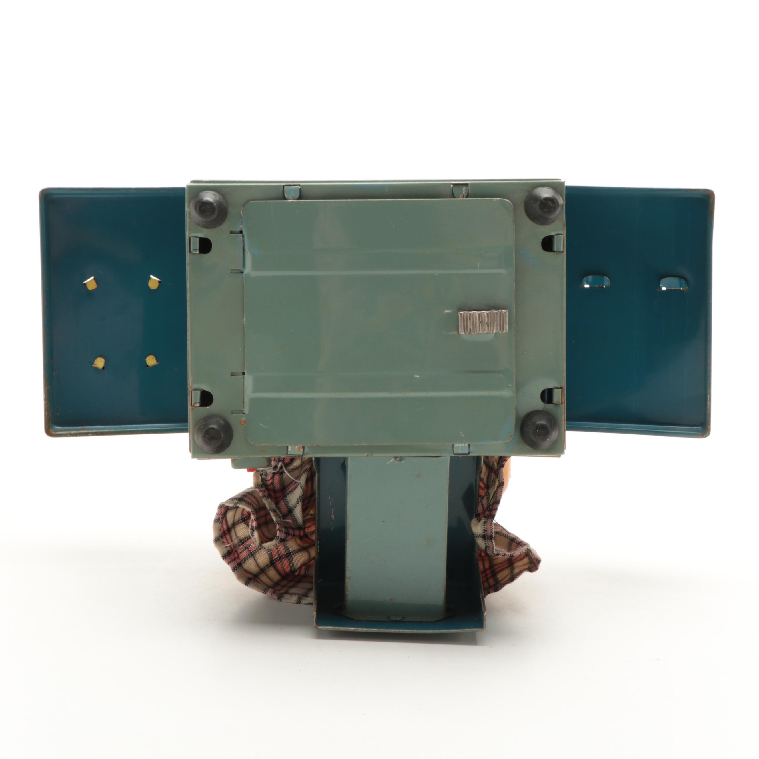 Linemar Japanese Tin Lithograph "Miss Friday" Battery Operated Typist