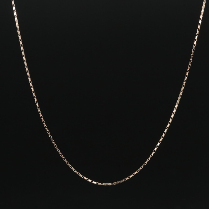 10K Box Chain Necklace