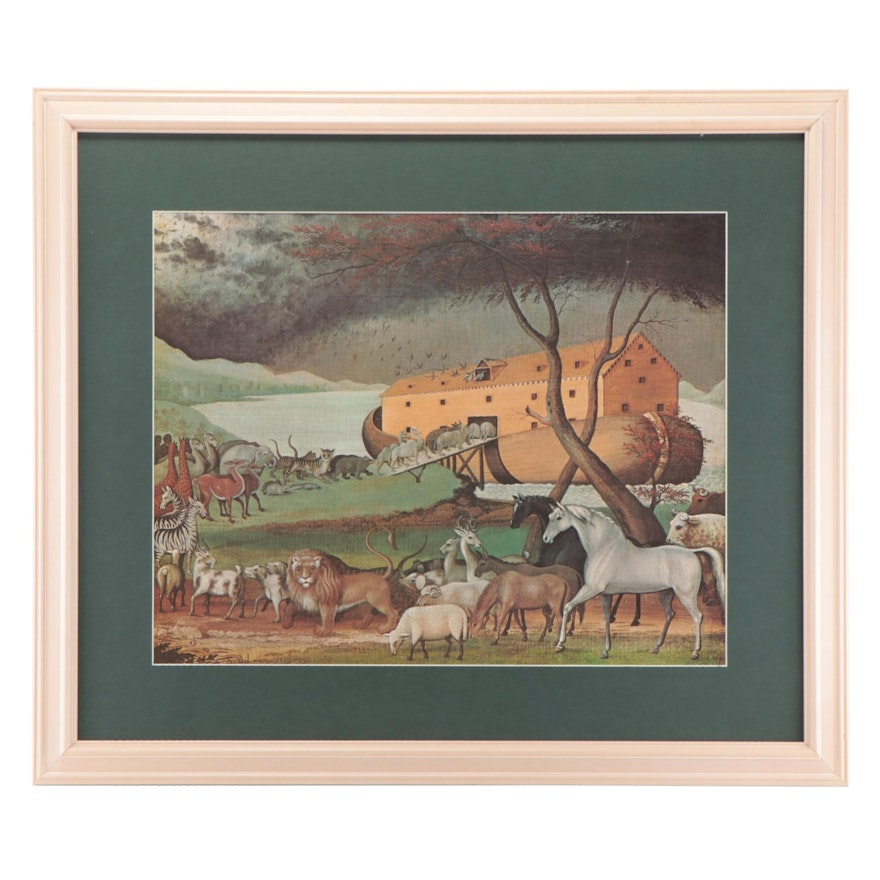 Offset Lithograph After Edward Hicks "Noah's Ark," Late 20th Century