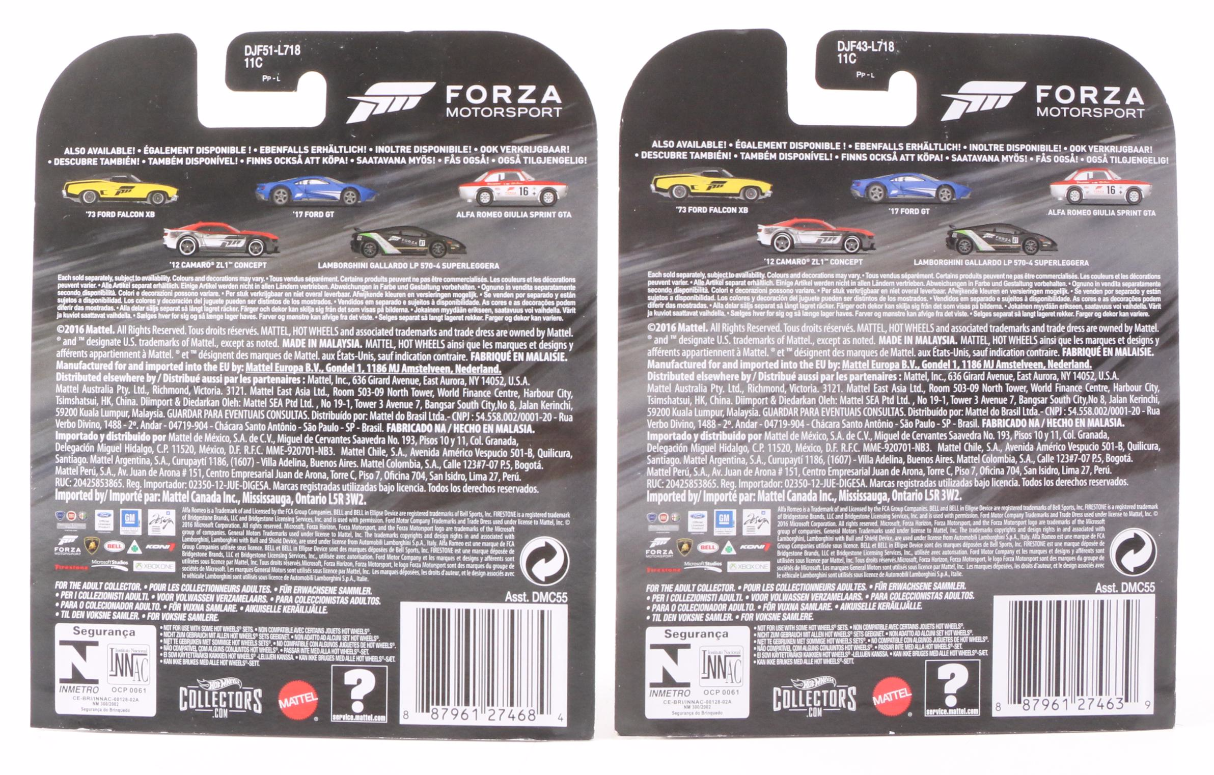 Mattel Hot Wheels Forza Motorsport and Other Diecast Vehicles