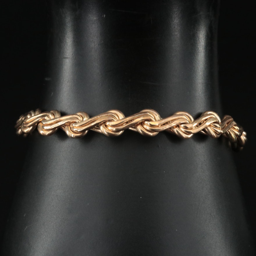 Italian 14K Fancy Link Bracelet