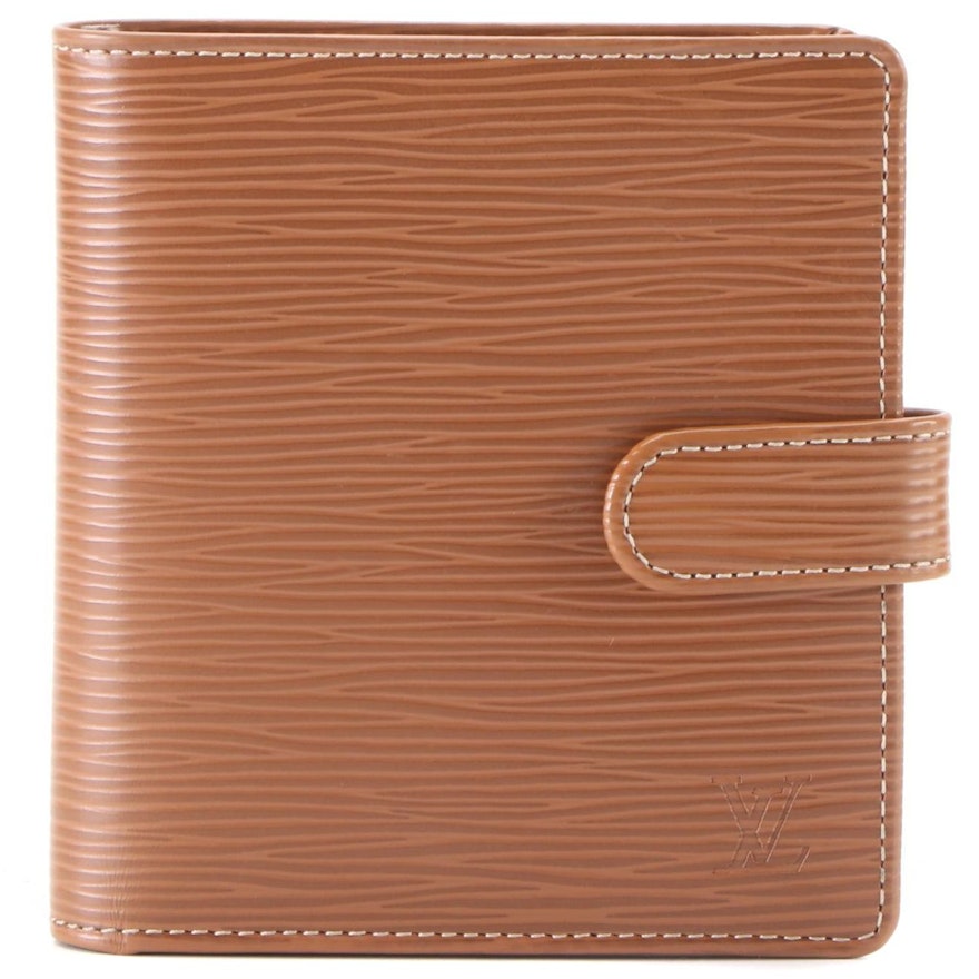 Louis Vuitton Porte-Billets Compact Wallet in Canelle Epi Leather