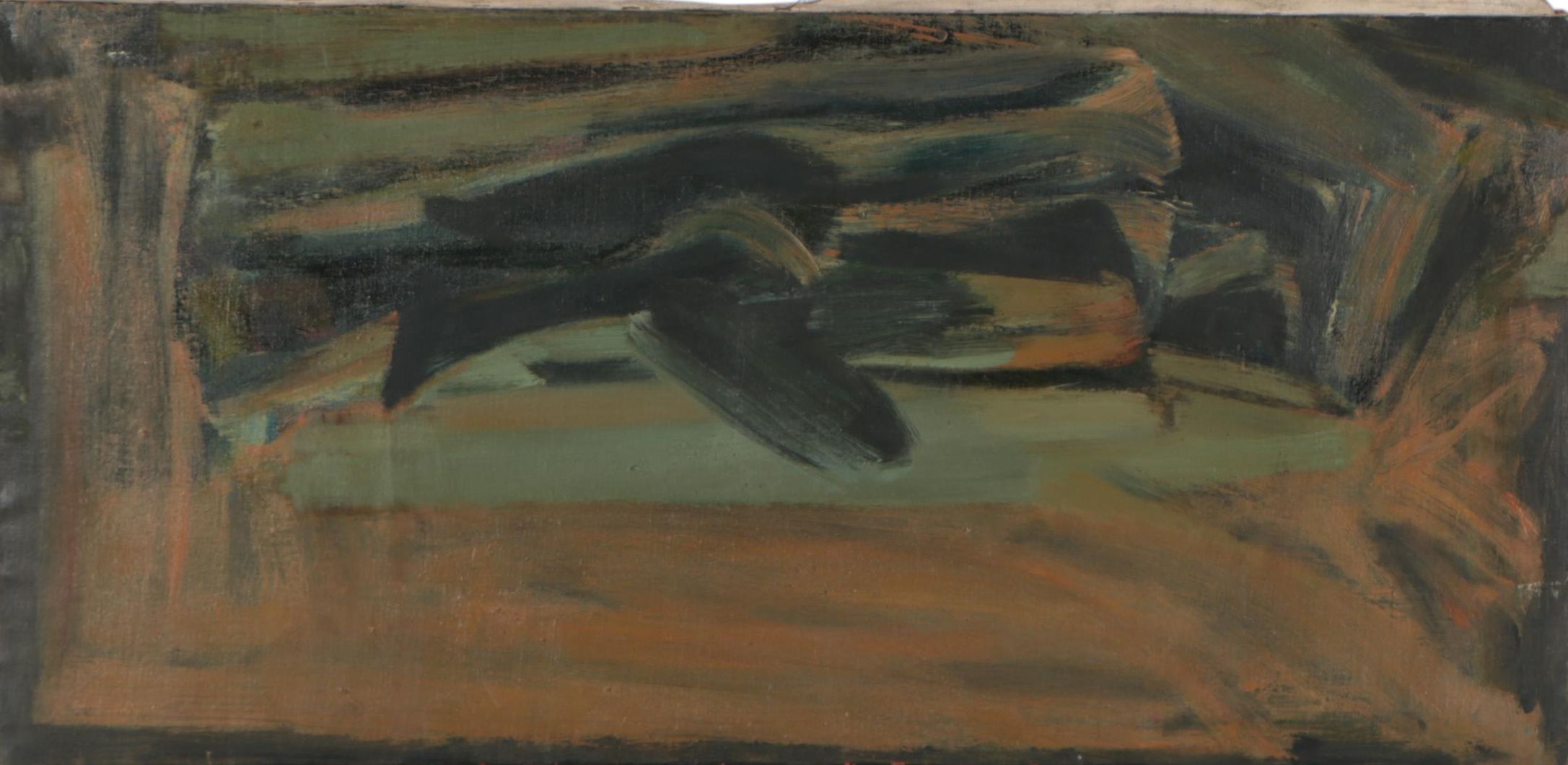 Donald L. Stacy Abstract Oil Painting, 1960s