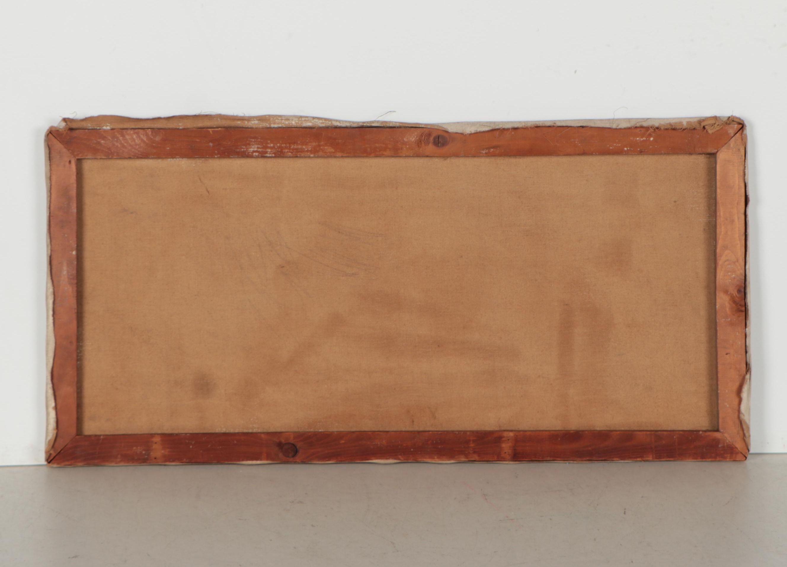 Donald L. Stacy Abstract Oil Painting, 1960s