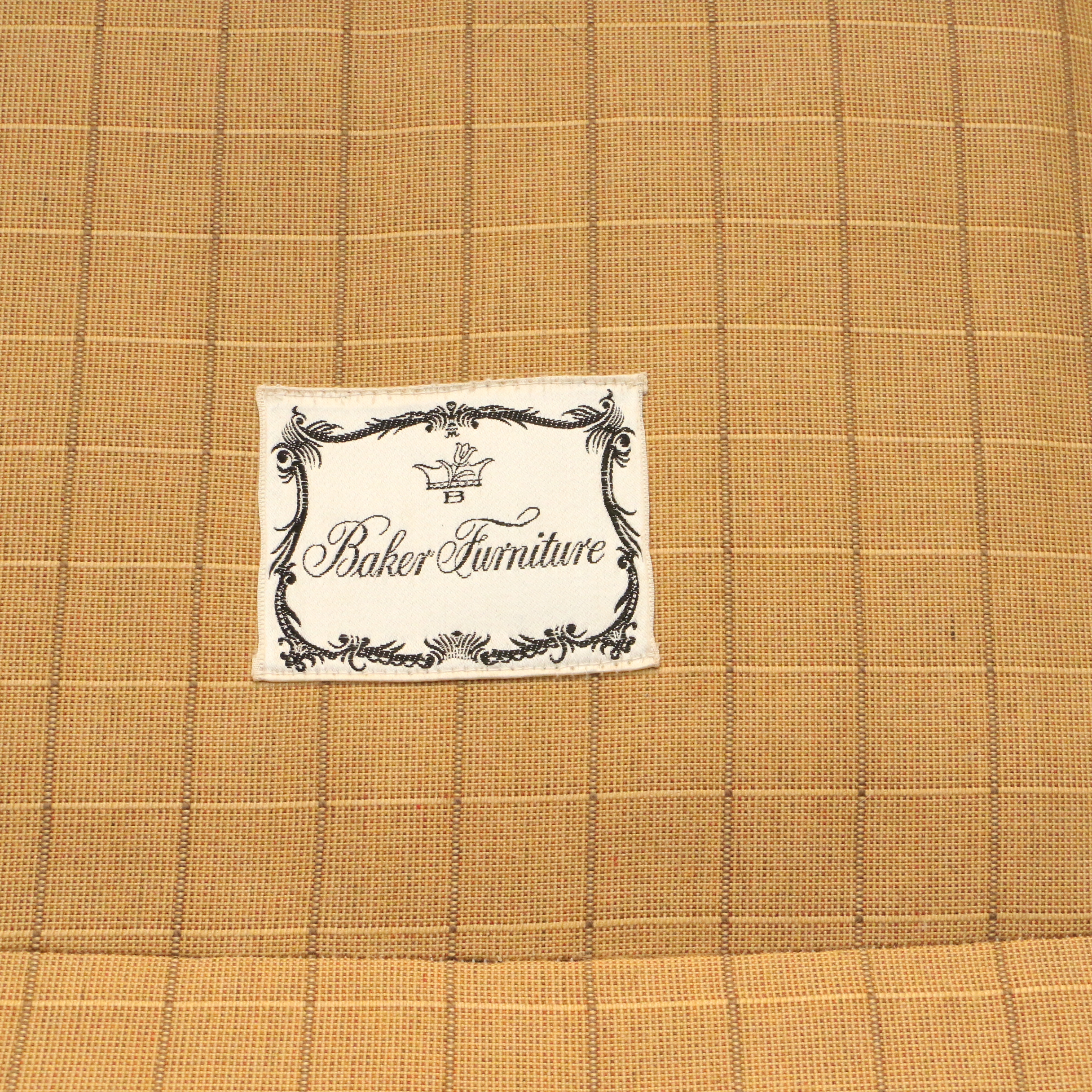 Baker Furniture Chippendale Style Camelback Sofa with Custom Pillows