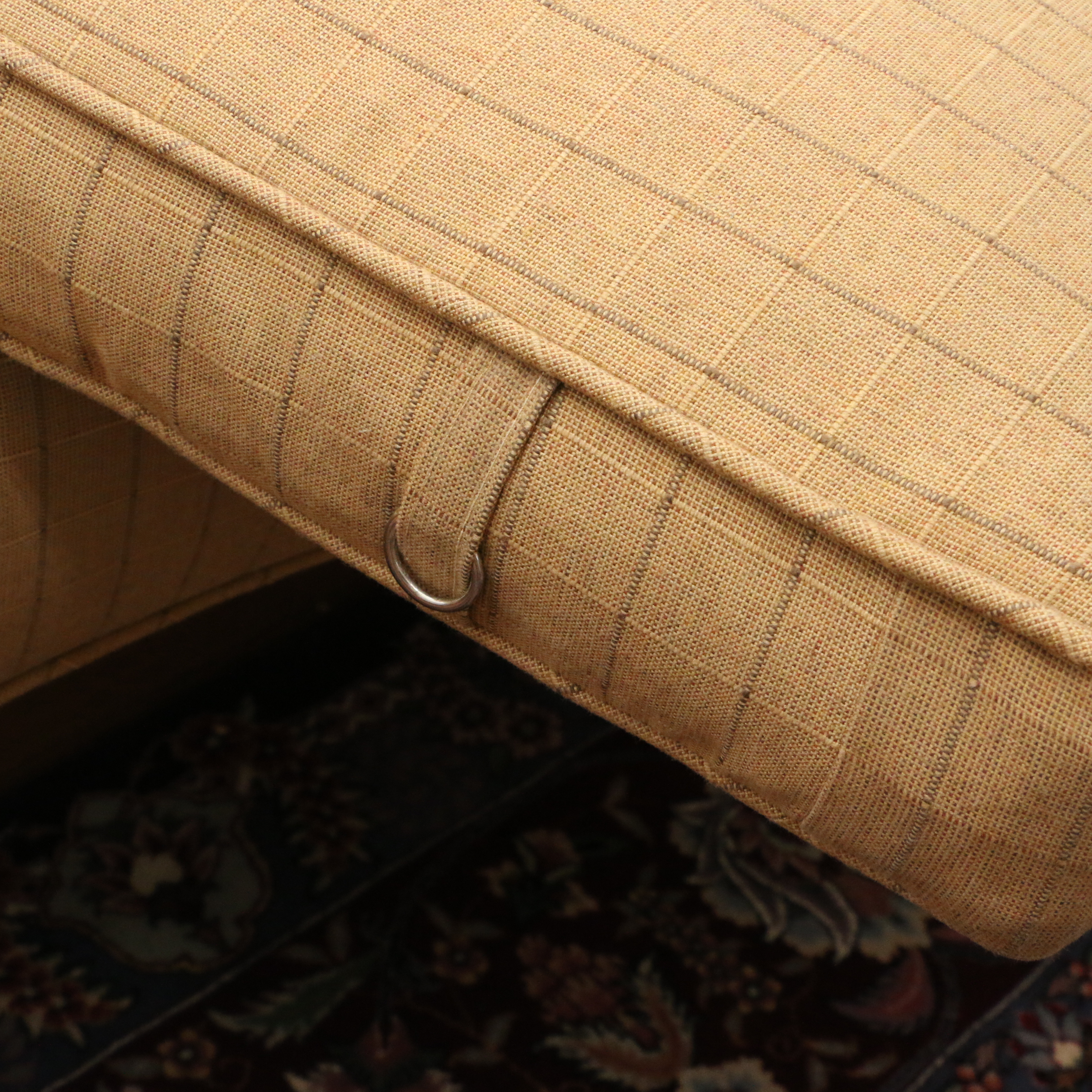 Baker Furniture Chippendale Style Camelback Sofa with Custom Pillows