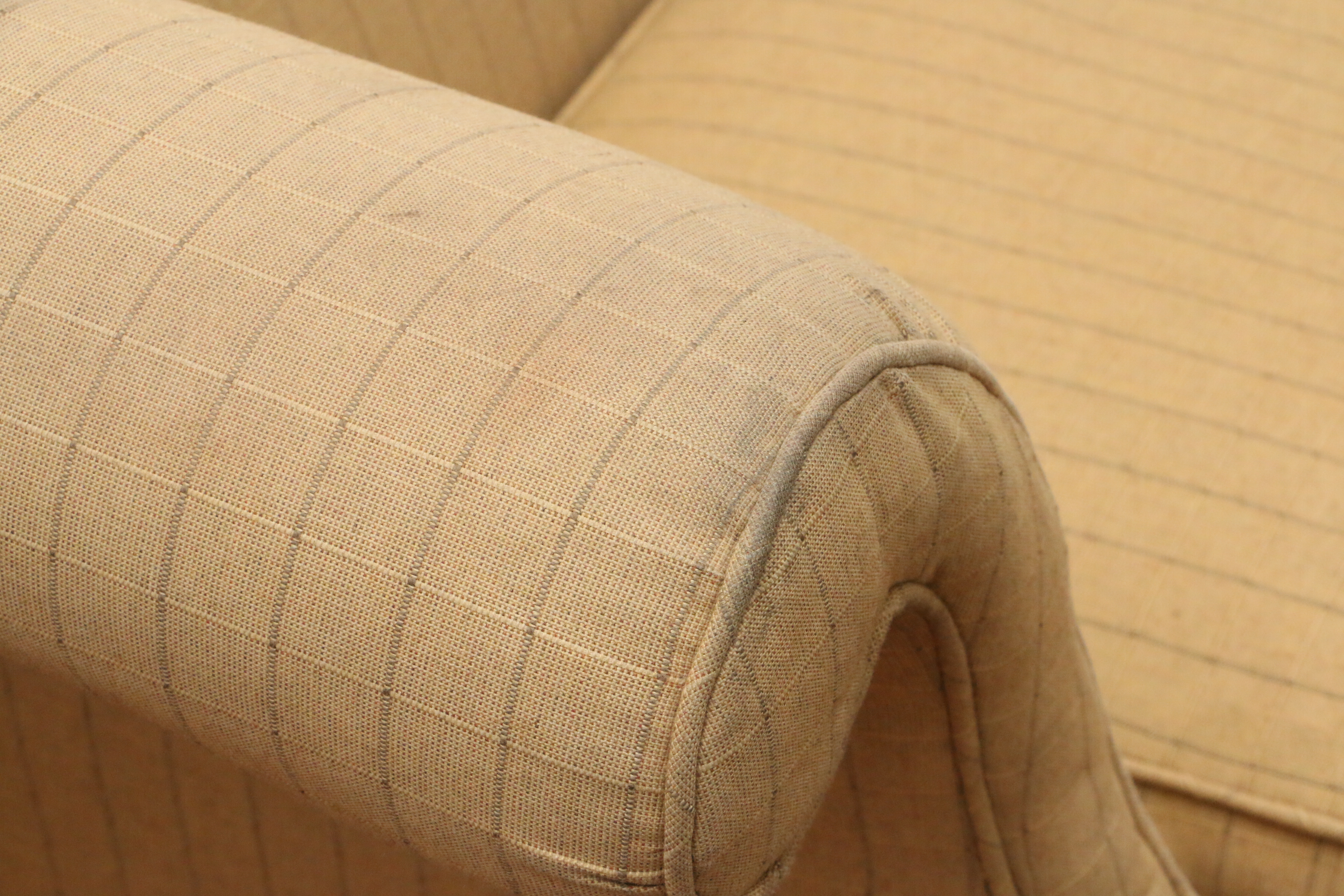 Baker Furniture Chippendale Style Camelback Sofa with Custom Pillows