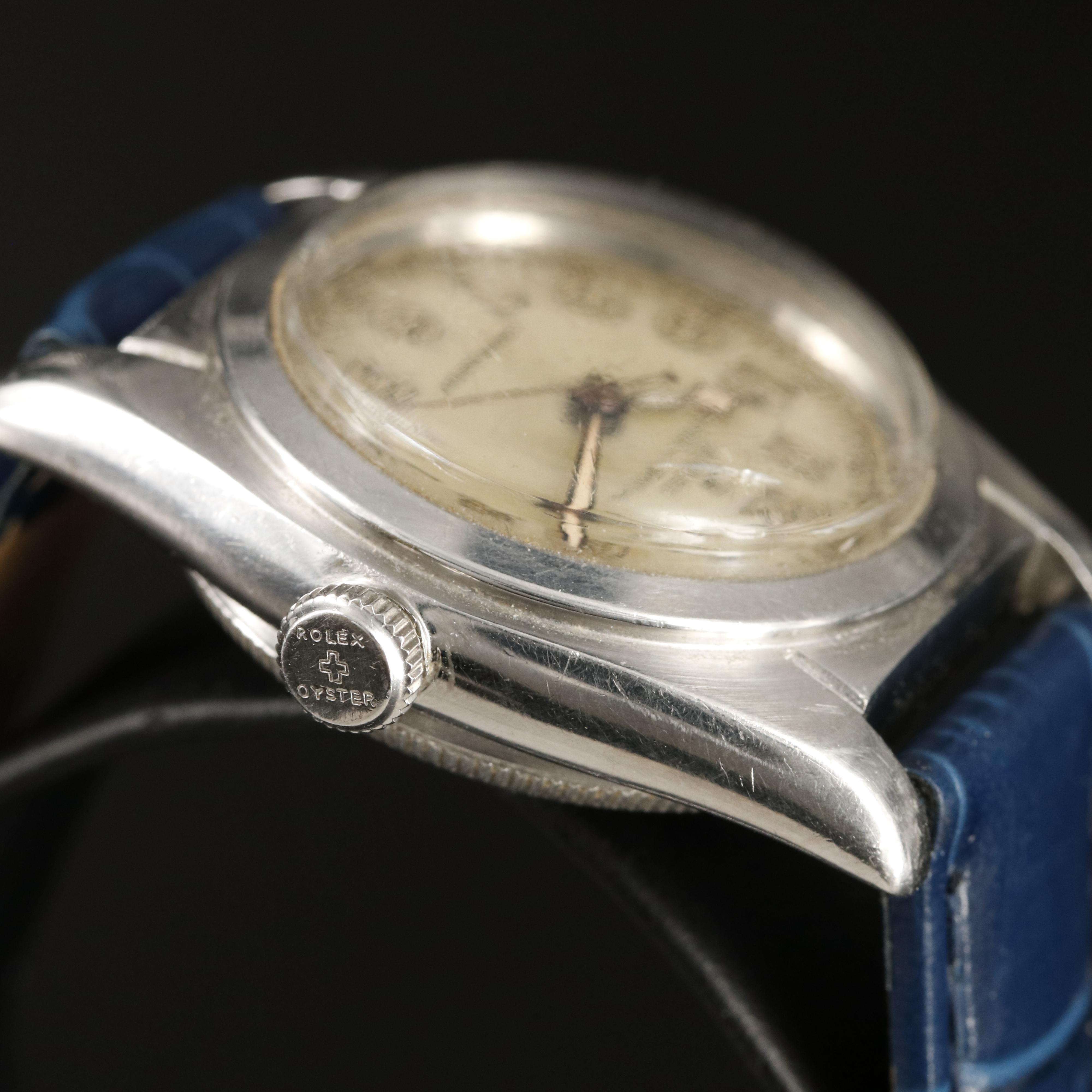 Rolex Oyster Perpetual Bubble Back Chronometer Watch