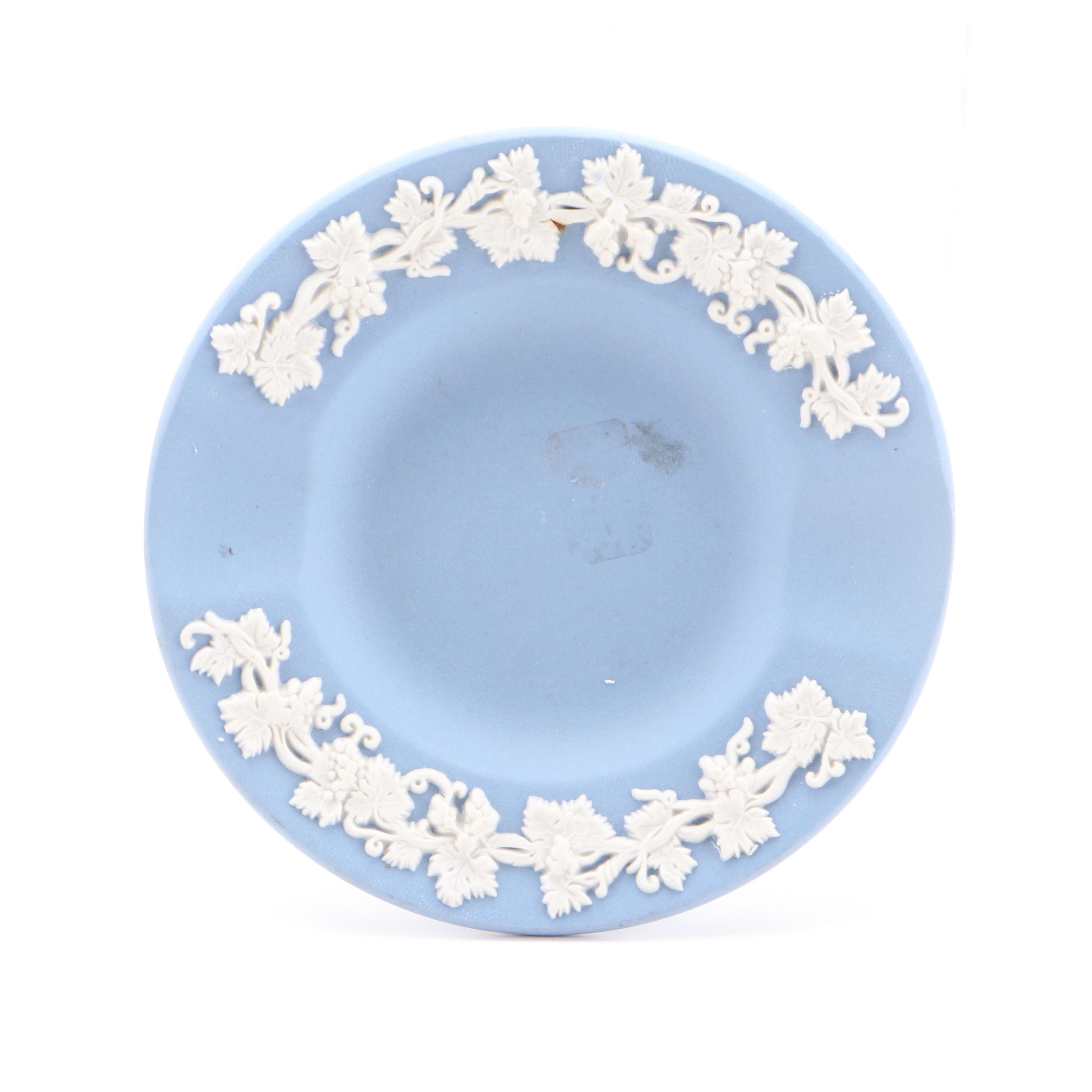 Royal Doulton and Other Miniature Porcelain Plates with Display Shelf