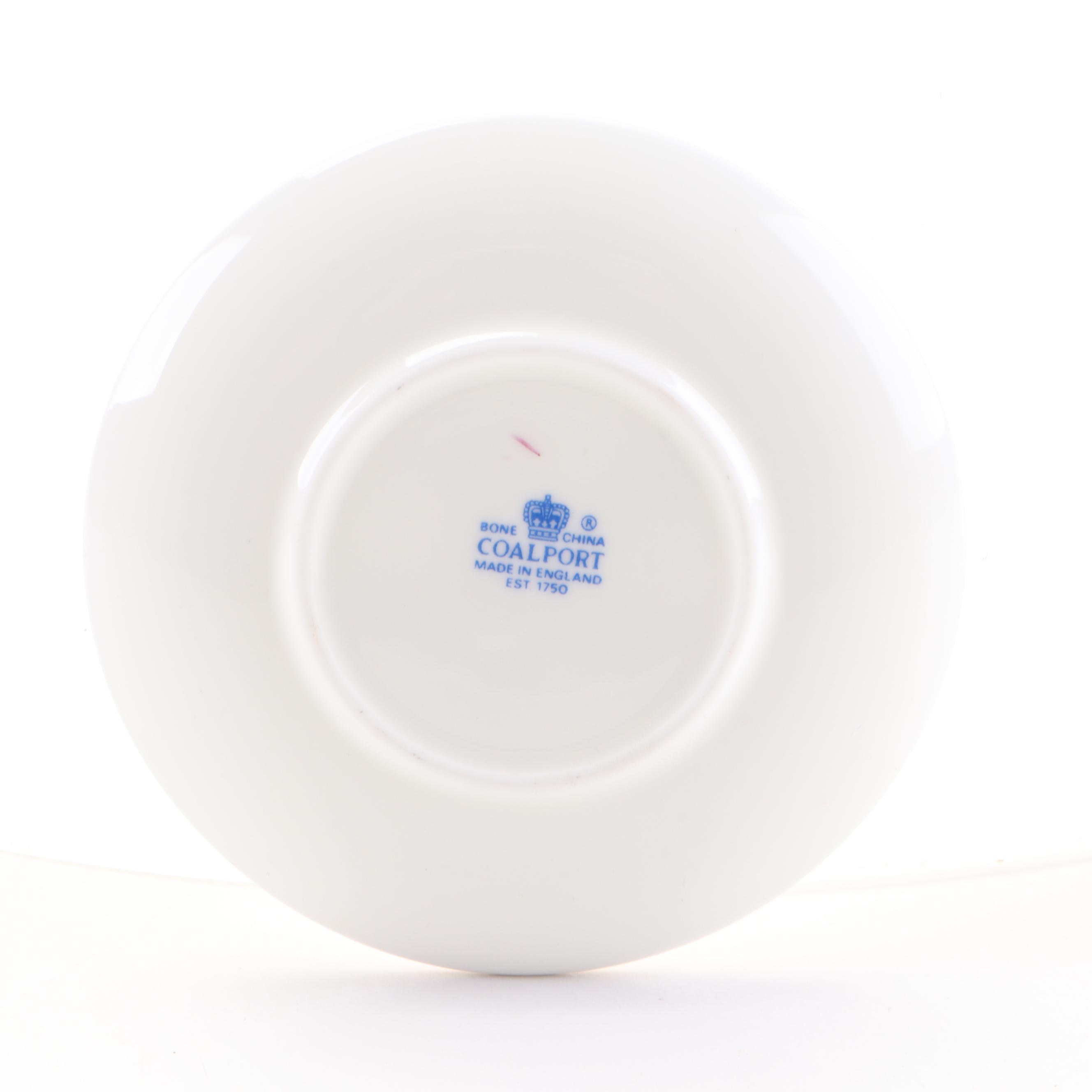 Royal Doulton and Other Miniature Porcelain Plates with Display Shelf