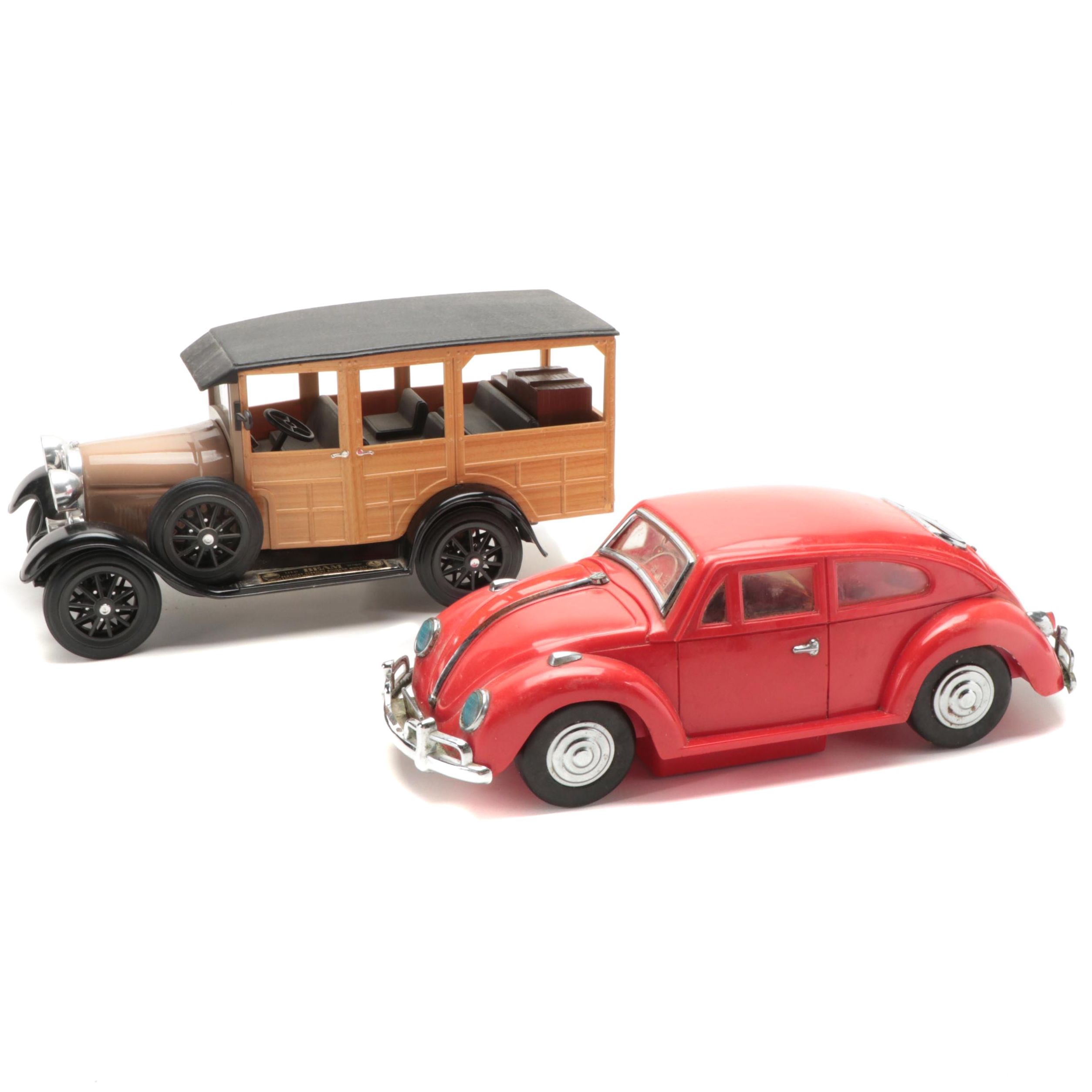 Jim Beam Ford Truck Decanter, Golden Crown Volkswagen Decanter Set