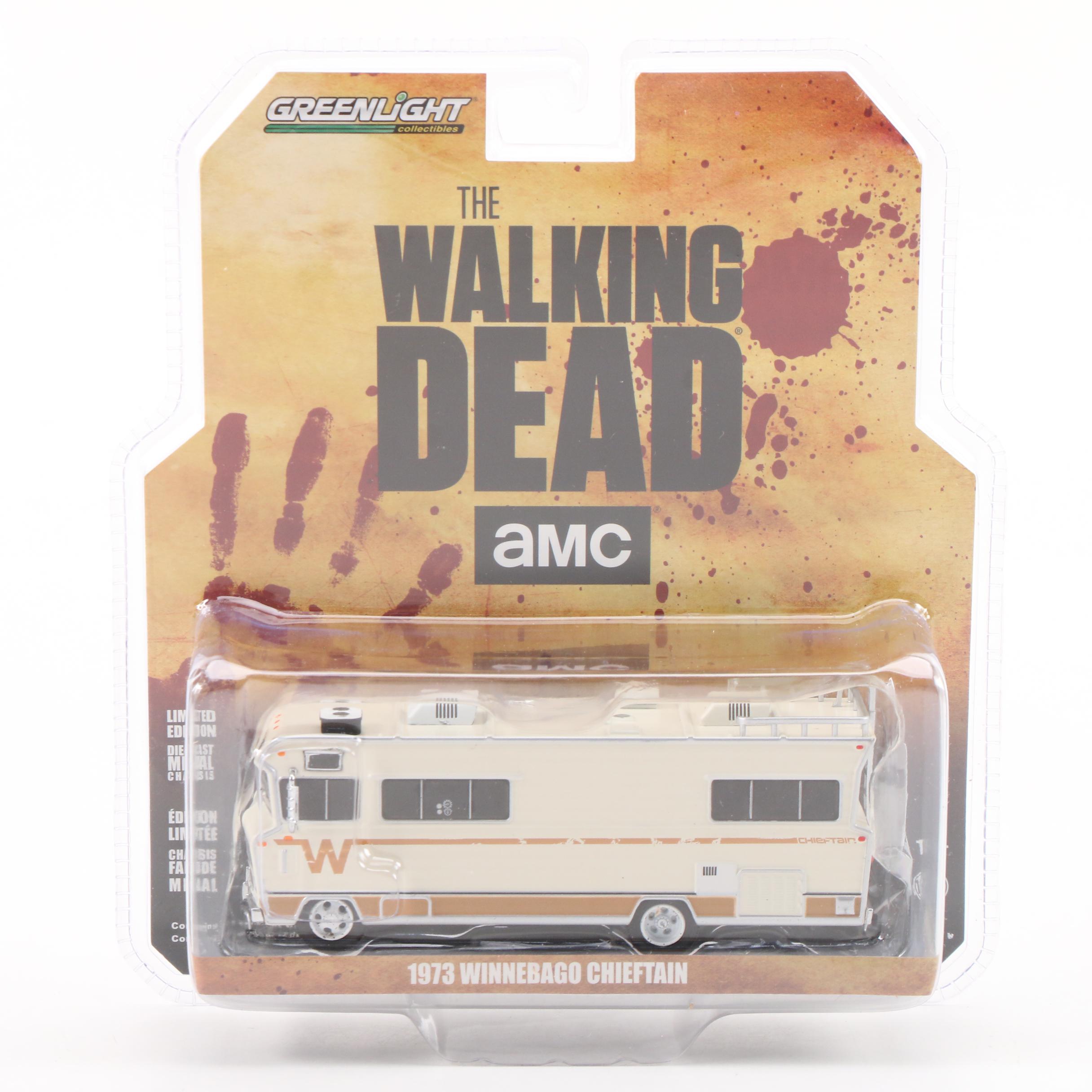 Greenlight The Walking Dead 1973 Winnebago Chieftain 1:64 Scale Diecast Vehicles
