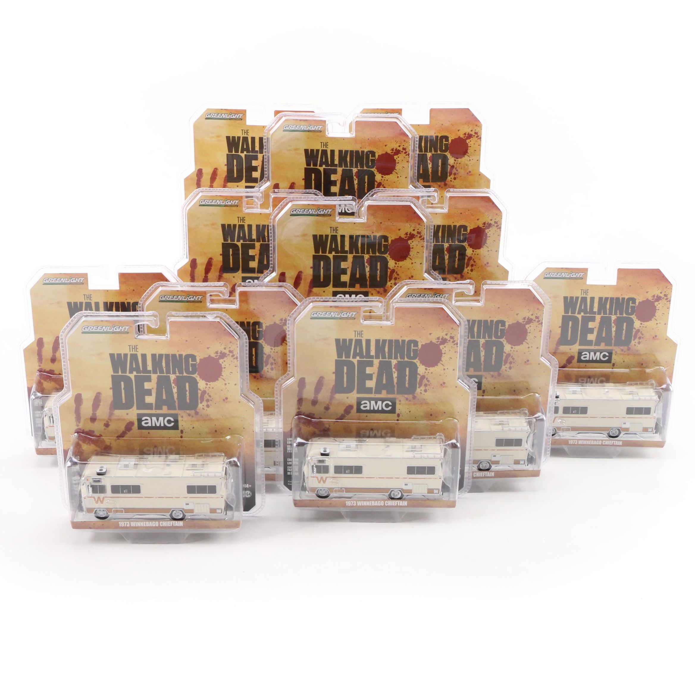 Greenlight The Walking Dead 1973 Winnebago Chieftain 1:64 Scale Diecast Vehicles