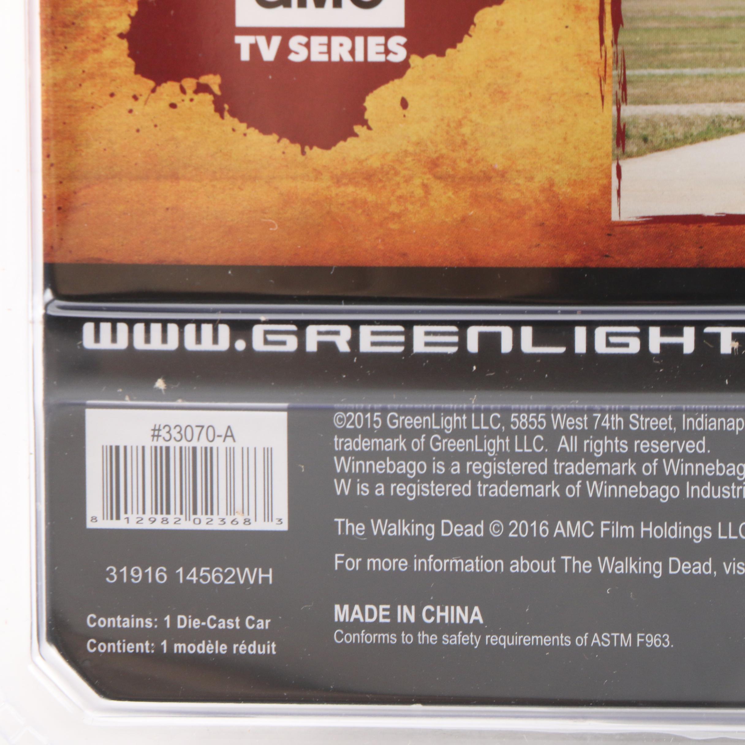 Greenlight The Walking Dead 1973 Winnebago Chieftain 1:64 Scale Diecast Vehicles