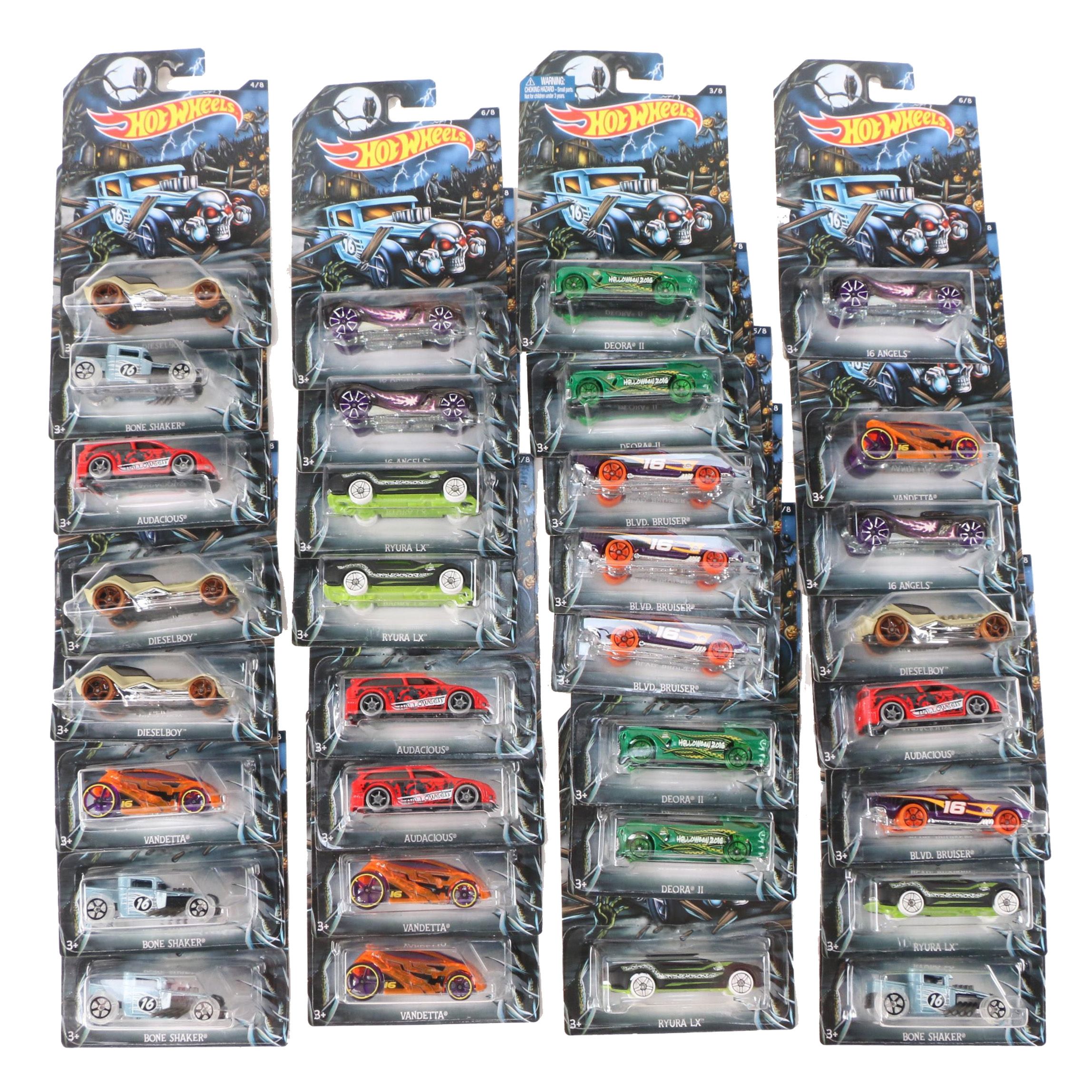 Hot Wheels Halloween Themed 1:64 Scale Cars, 2016
