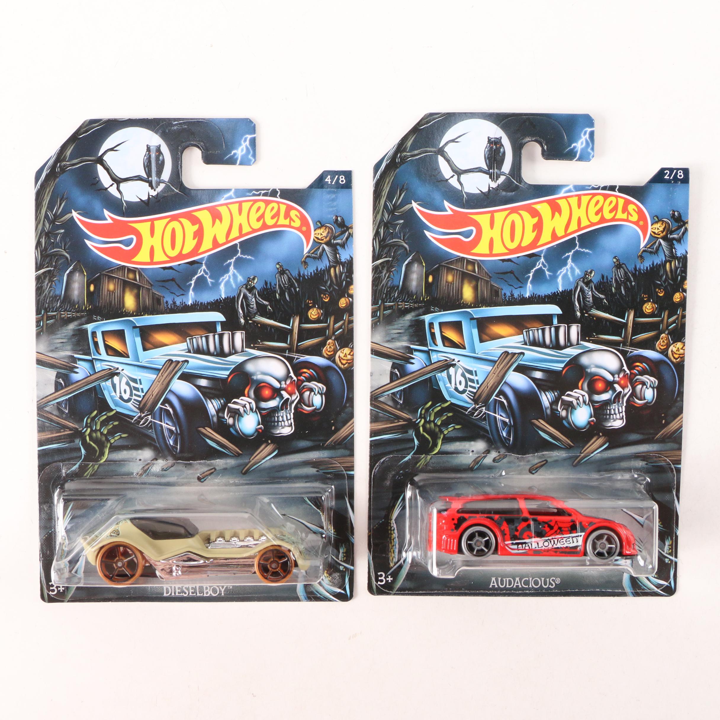 Hot Wheels Halloween Themed 1:64 Scale Cars, 2016