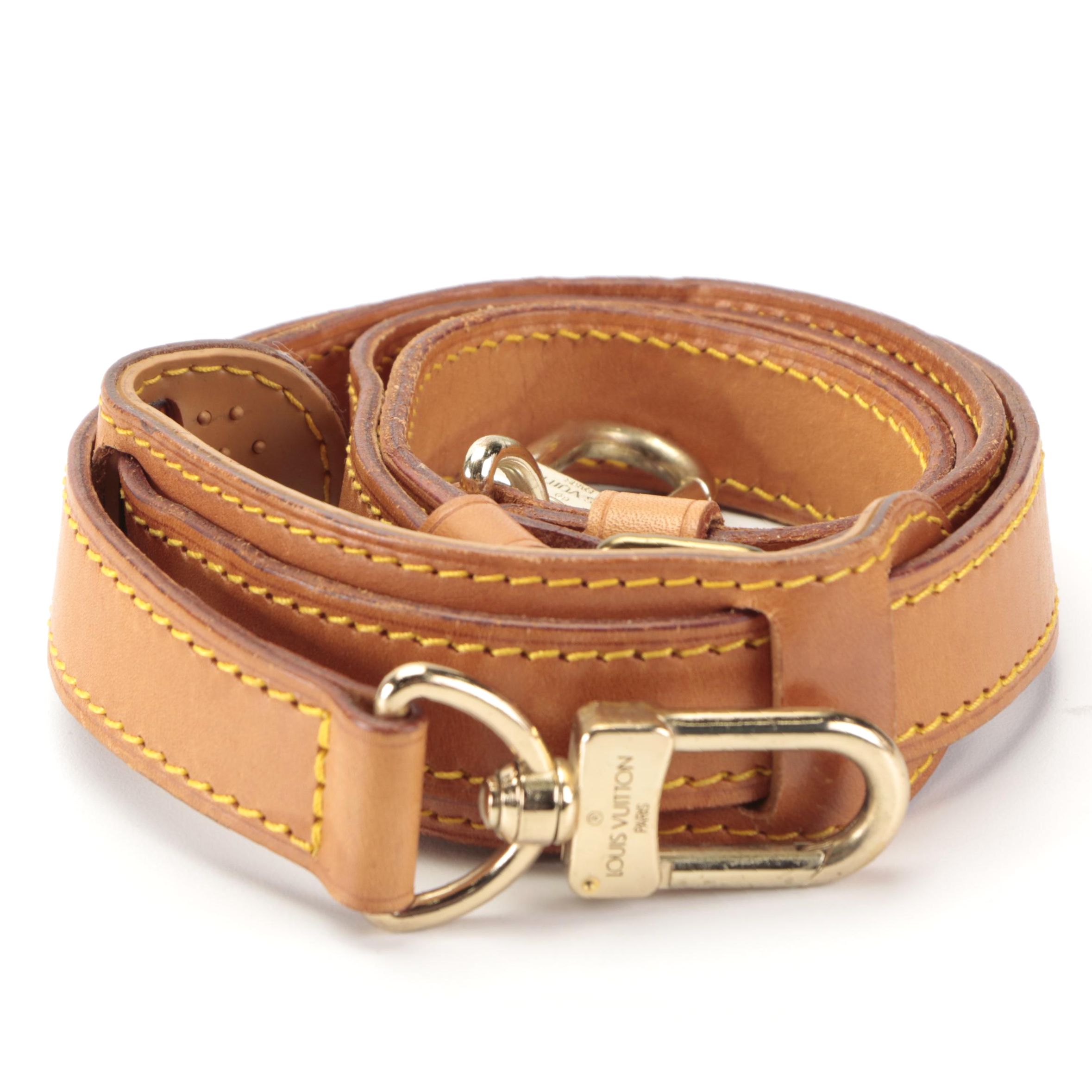 Louis Vuitton Bandoulière Luggage Strap in Vachetta Leather