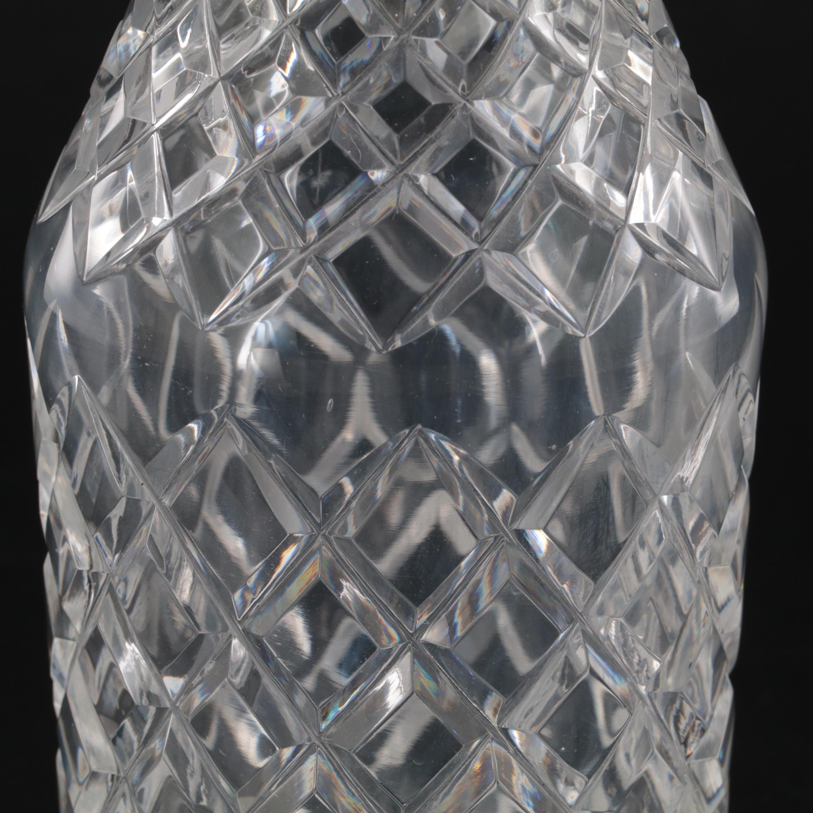 Cartier Crystal Decanter with Marquis by Waterford Bottle Stopper