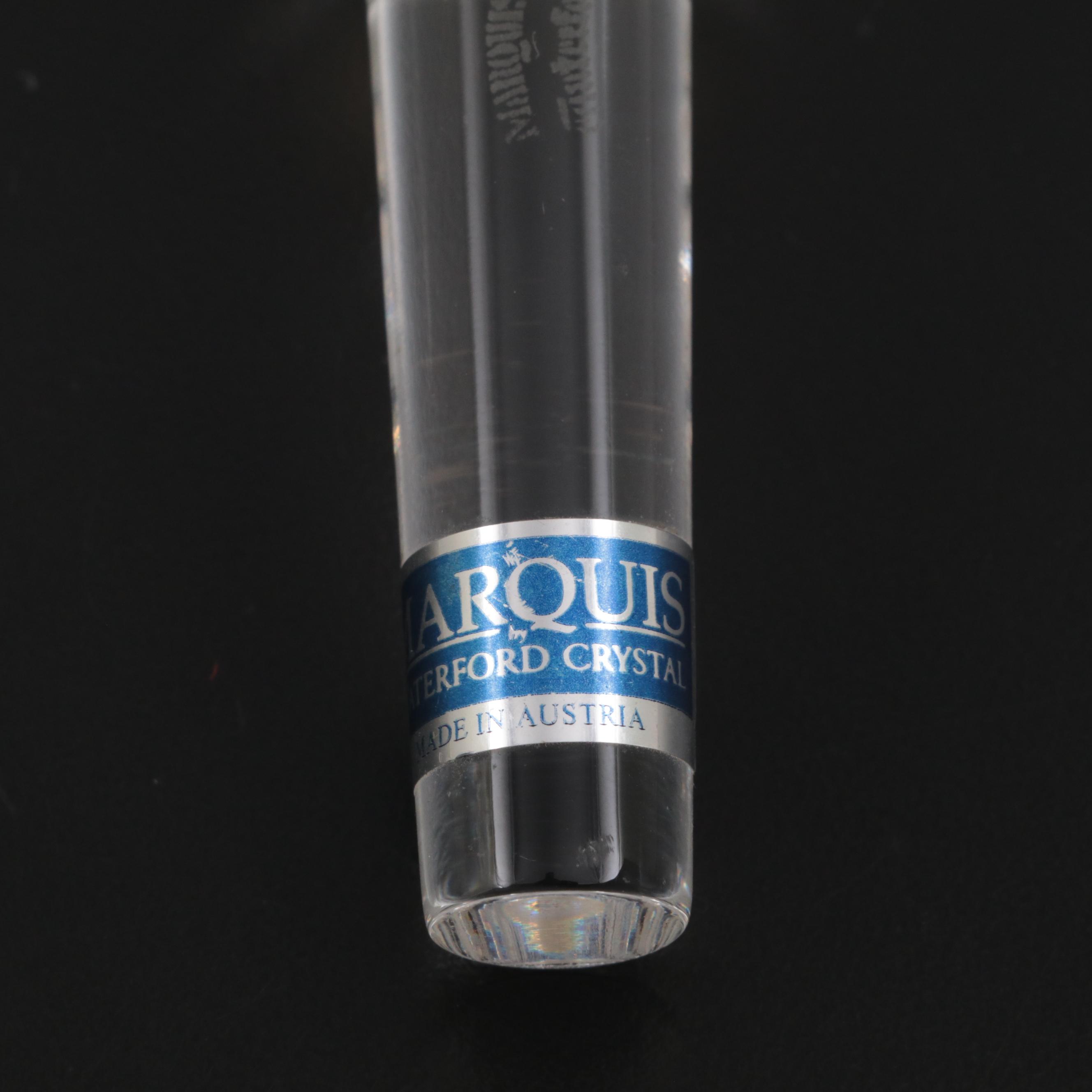 Cartier Crystal Decanter with Marquis by Waterford Bottle Stopper