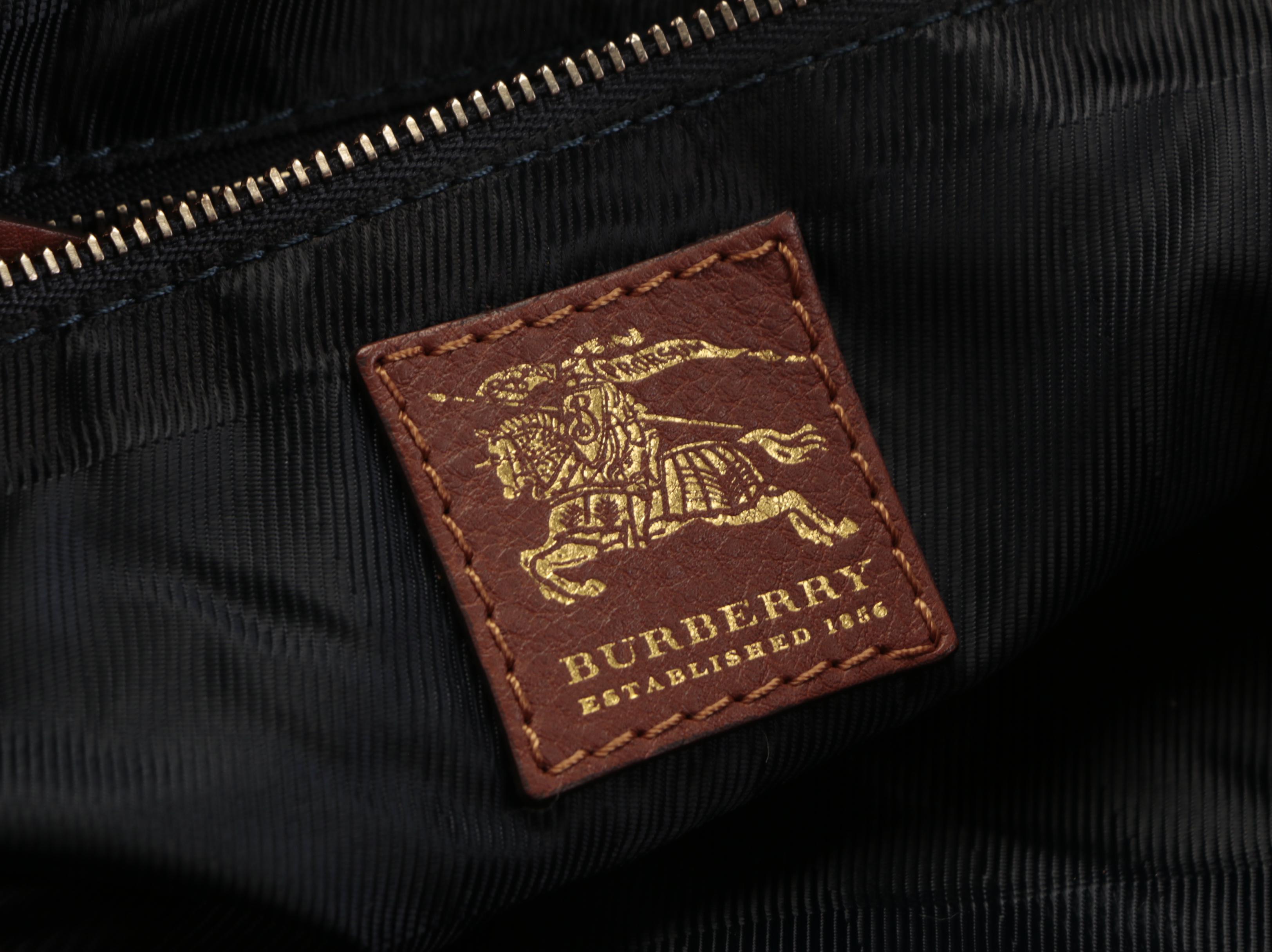 Burberry Large Tote Bag in Rope Knot Denim with Leather Trim