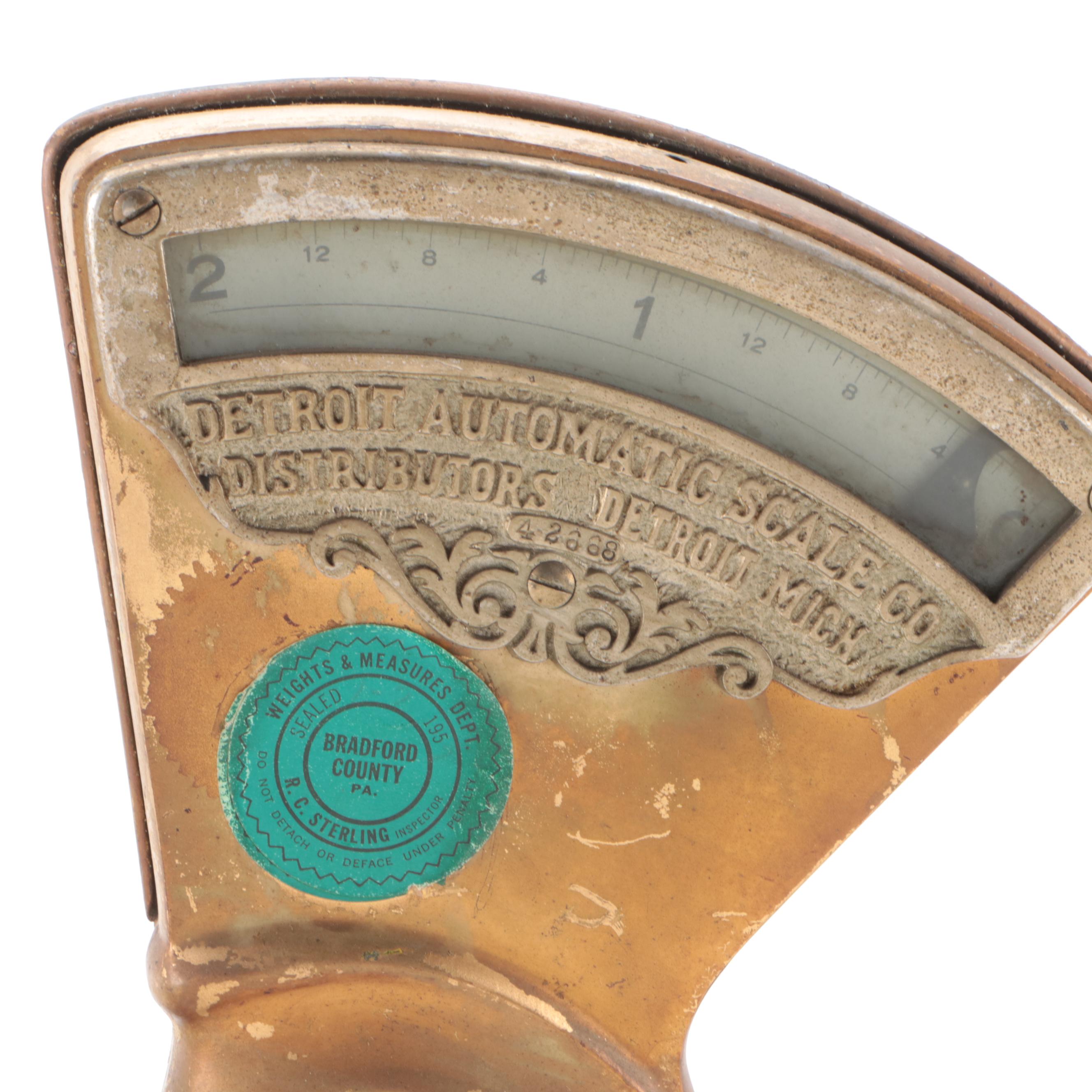 Detroit Automatic Scale Co. Stimpson No. 40 Candy Scale, Early 20th Century