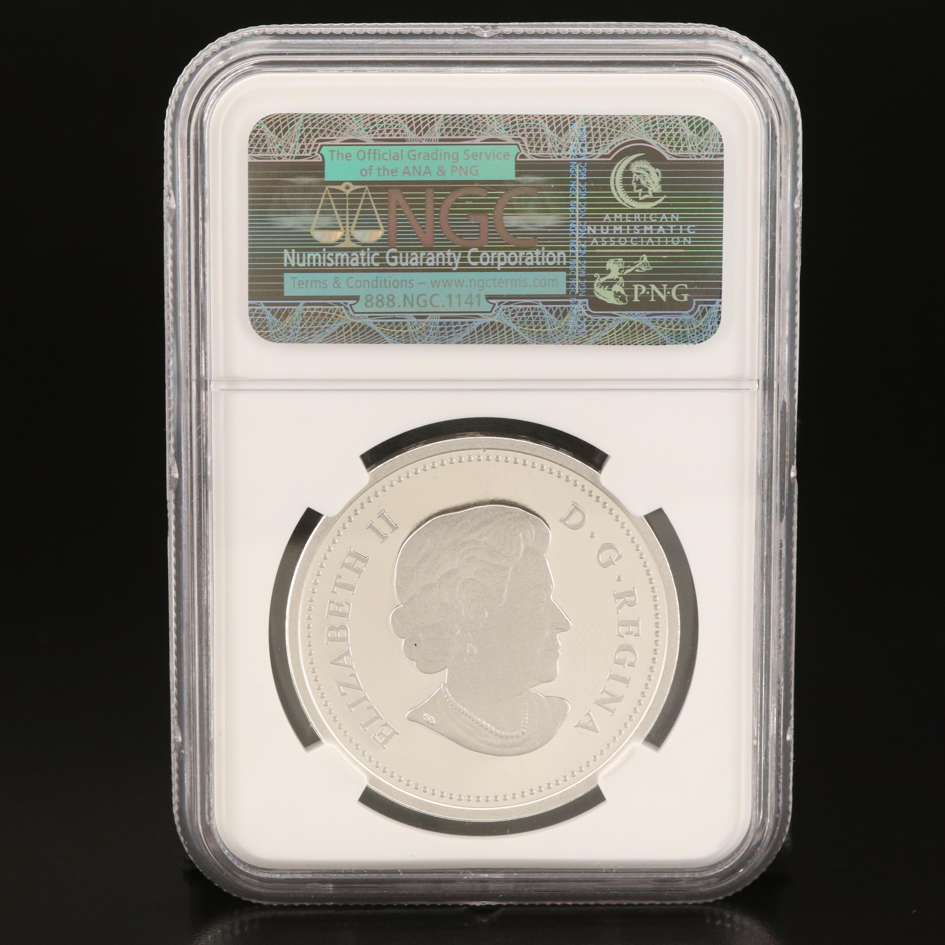 PCGS Graded PF70 Ultra Cameo 2013 Canadian $20 Silver Coin
