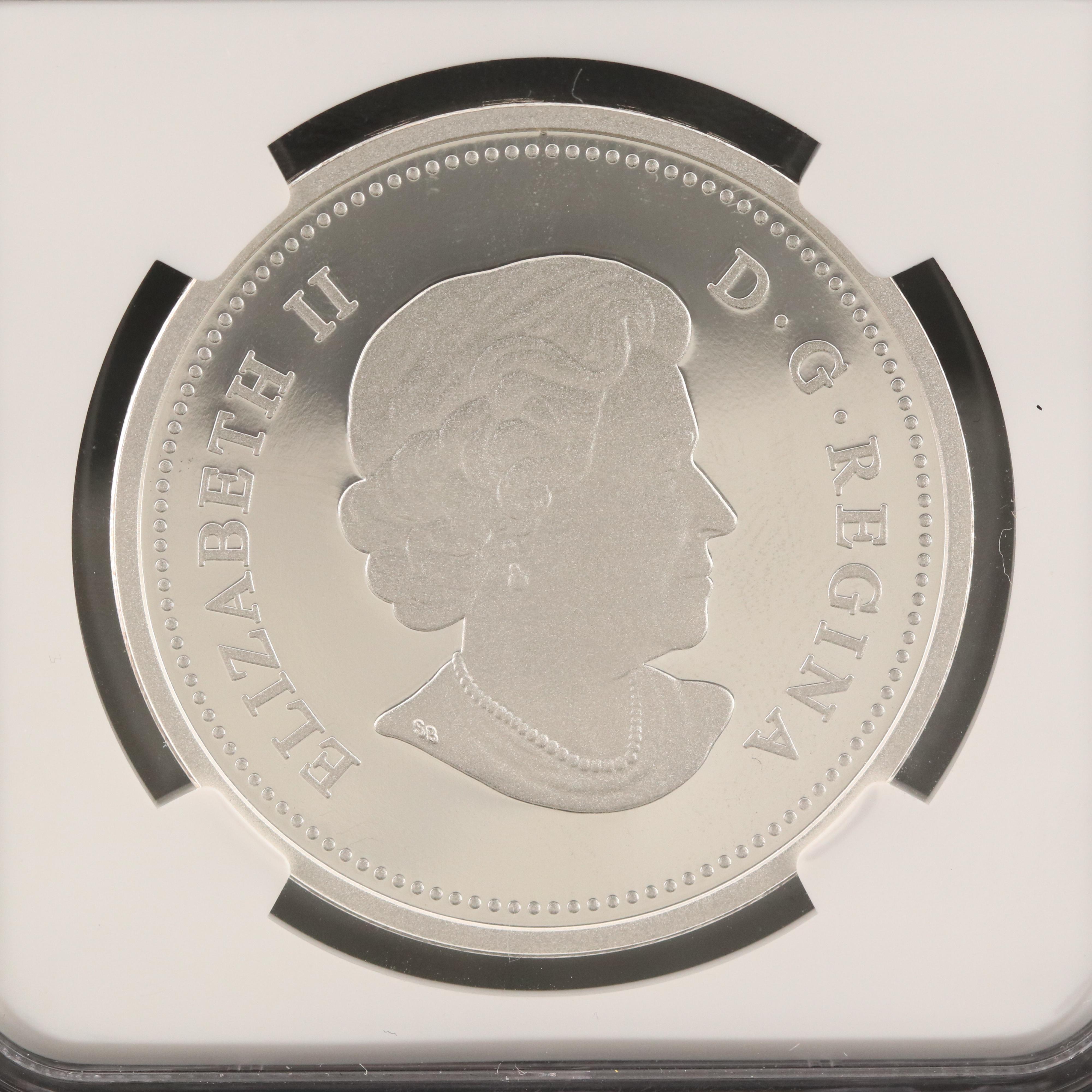 PCGS Graded PF70 Ultra Cameo 2013 Canadian $20 Silver Coin