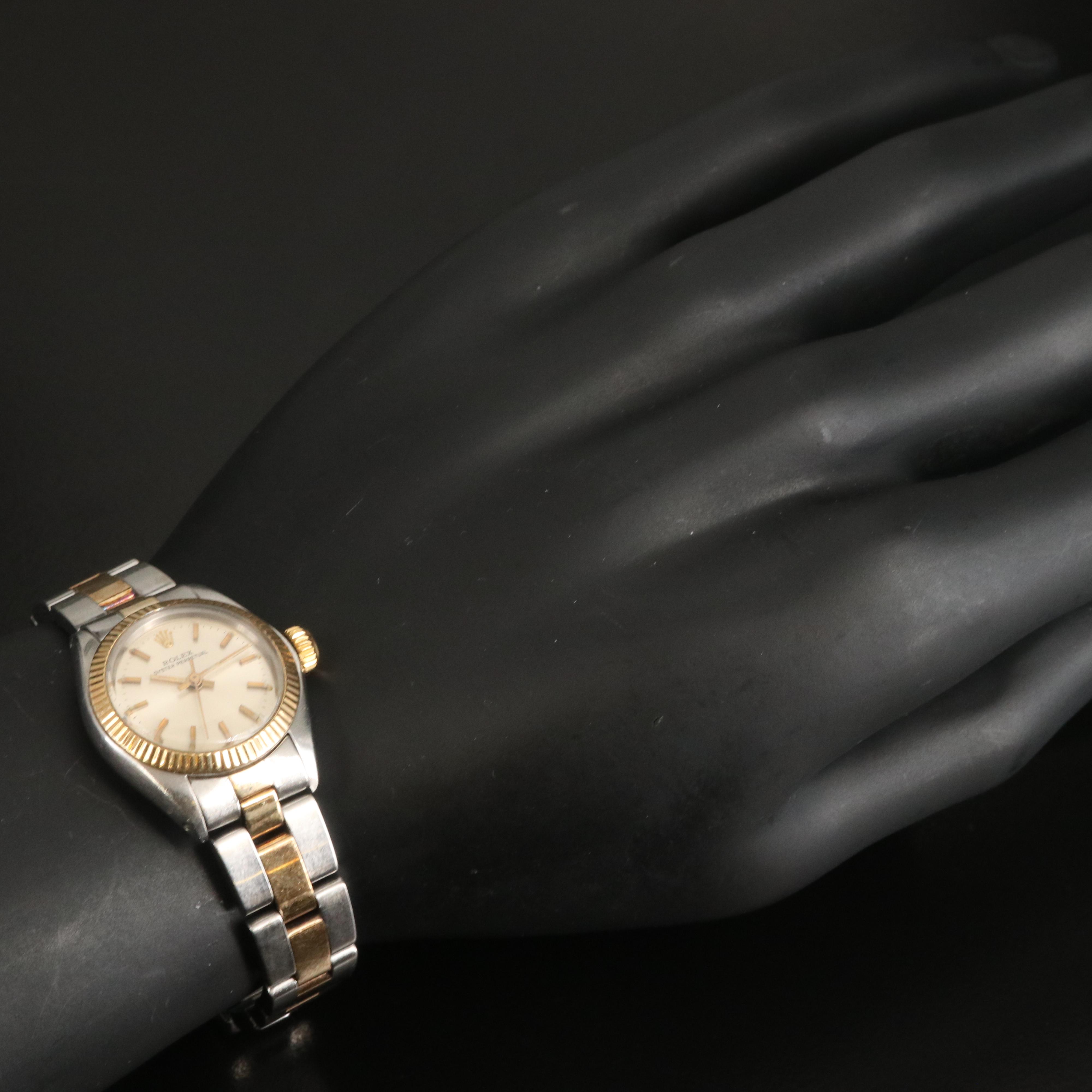 1979 Rolex Oyster Perpetual Two Tone Watch