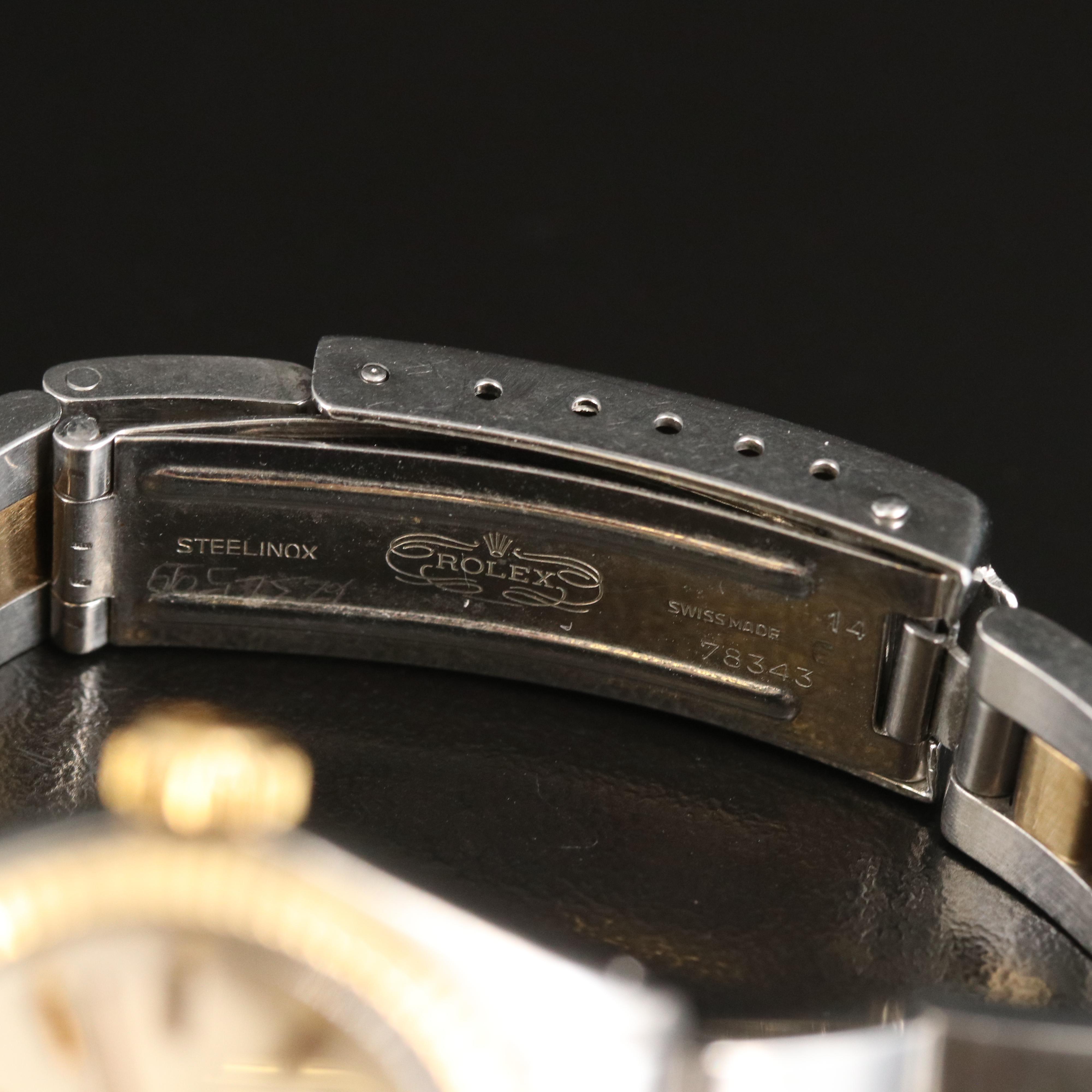 1979 Rolex Oyster Perpetual Two Tone Watch
