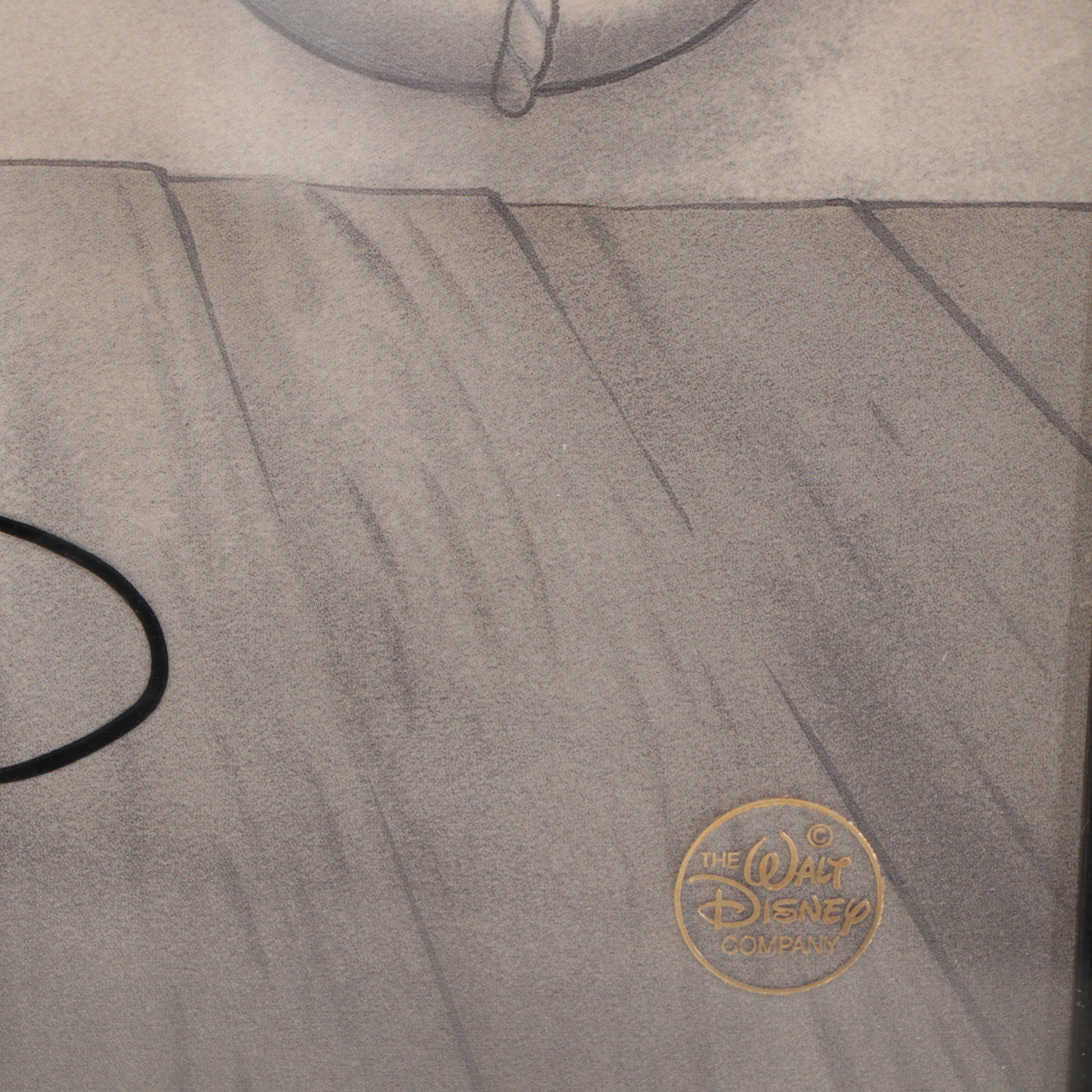 Disney "Steamboat Willie" Recreated Animation Cel Set-Up, 1992