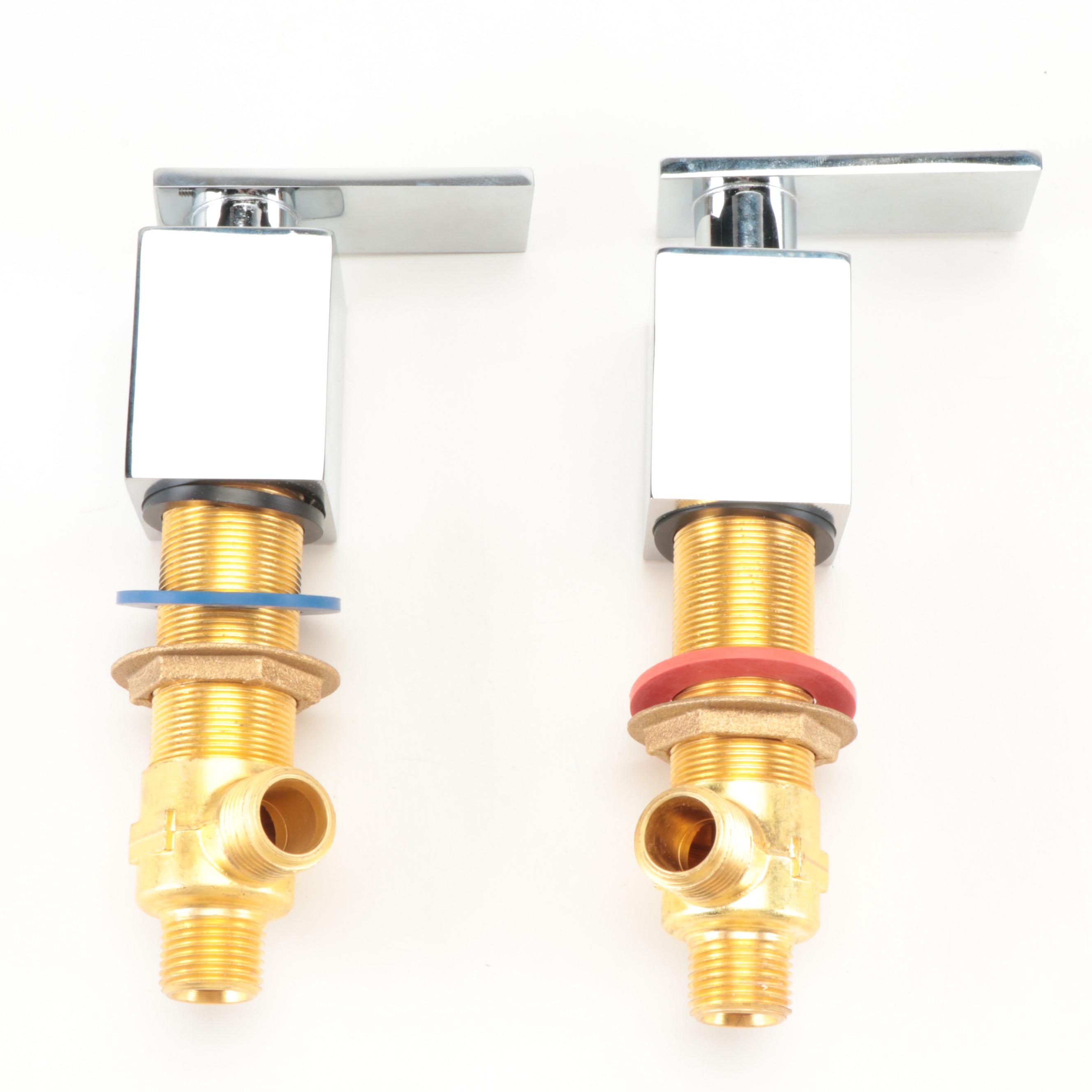 Chrome Widespread Waterfall Faucet