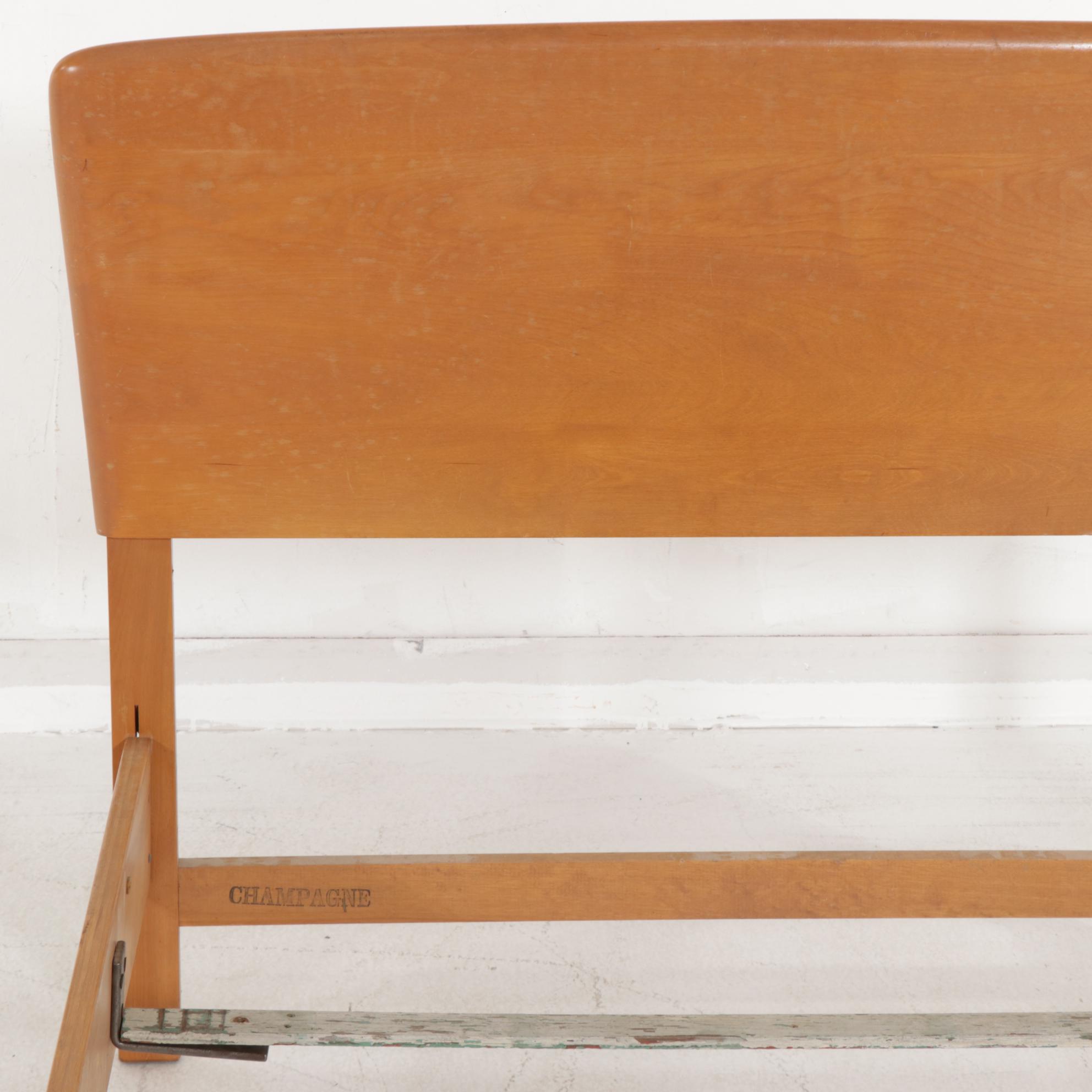 Pair of Heywood-Wakefield "StyleMaster" Mid Century Modern Birch Twin Beds