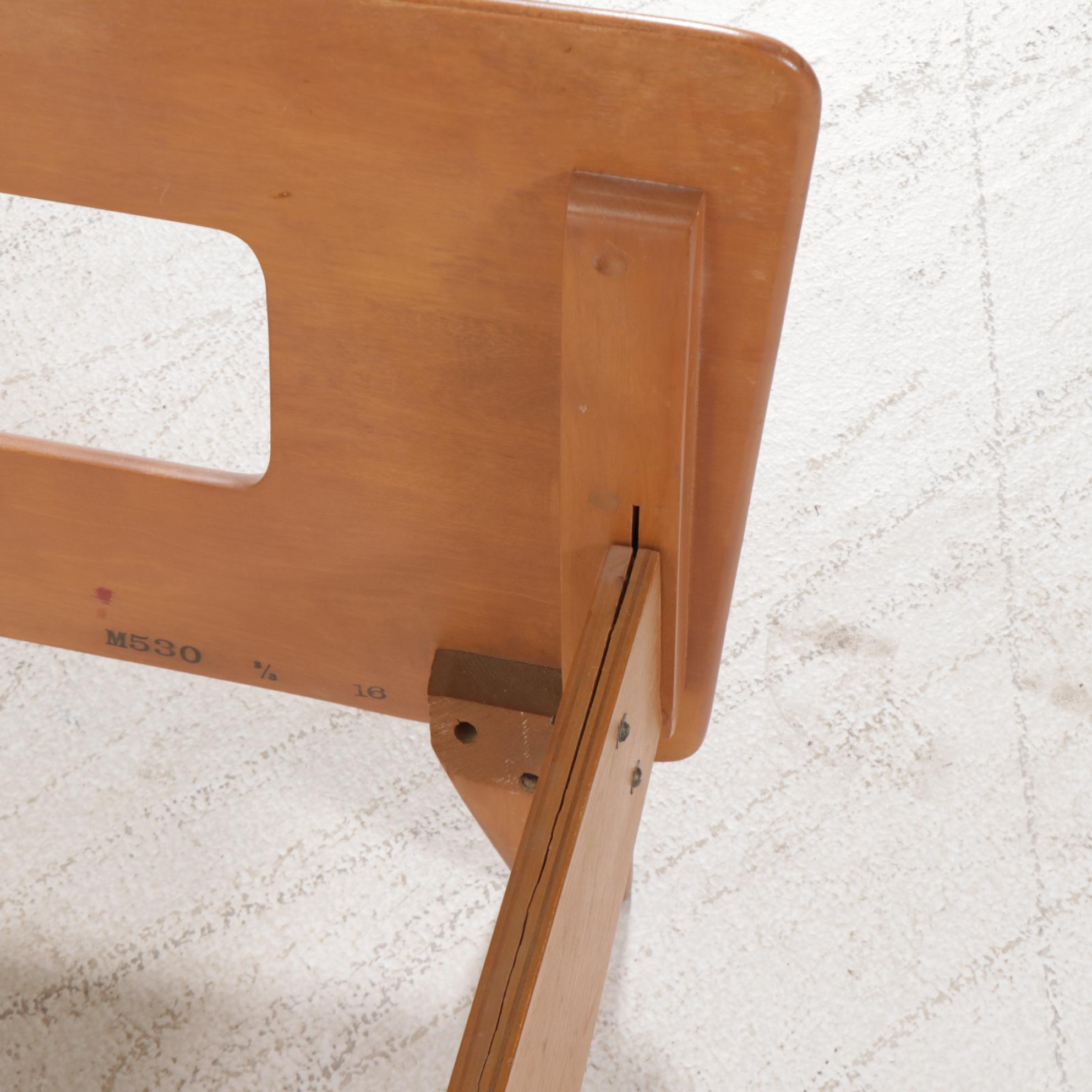 Pair of Heywood-Wakefield "StyleMaster" Mid Century Modern Birch Twin Beds