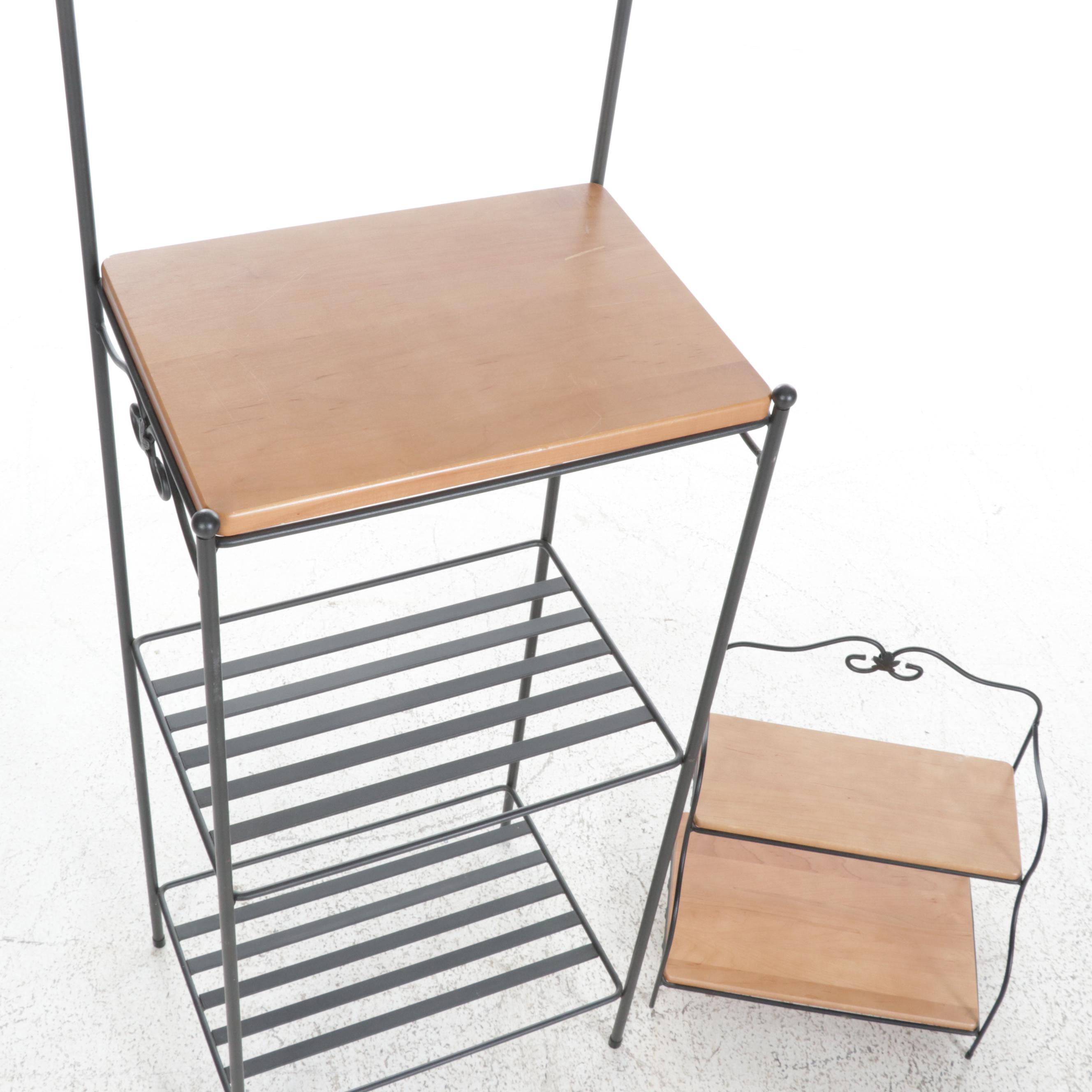 Longaberger Wood Craft Bakers Rack and Spice Rack