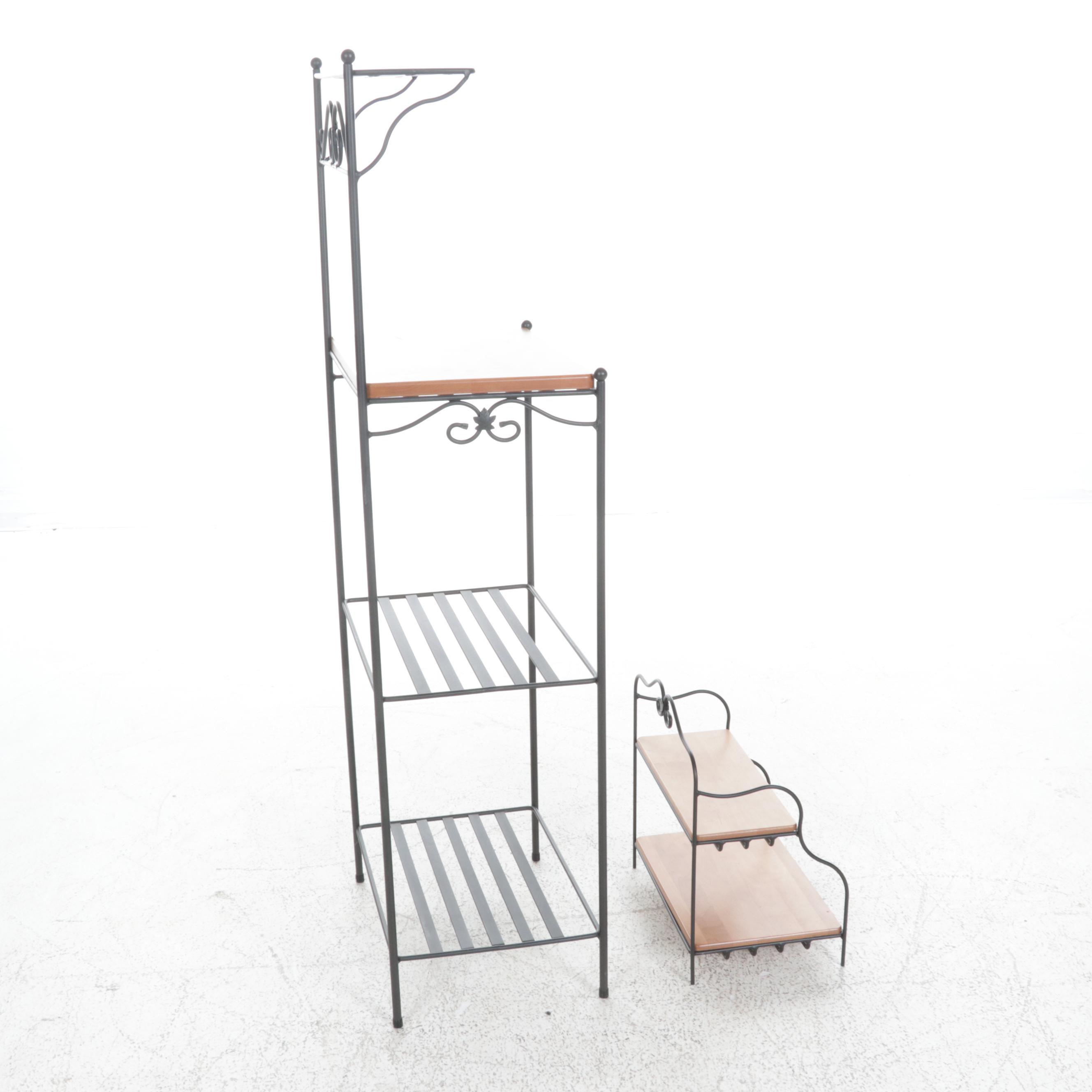 Longaberger Wood Craft Bakers Rack and Spice Rack