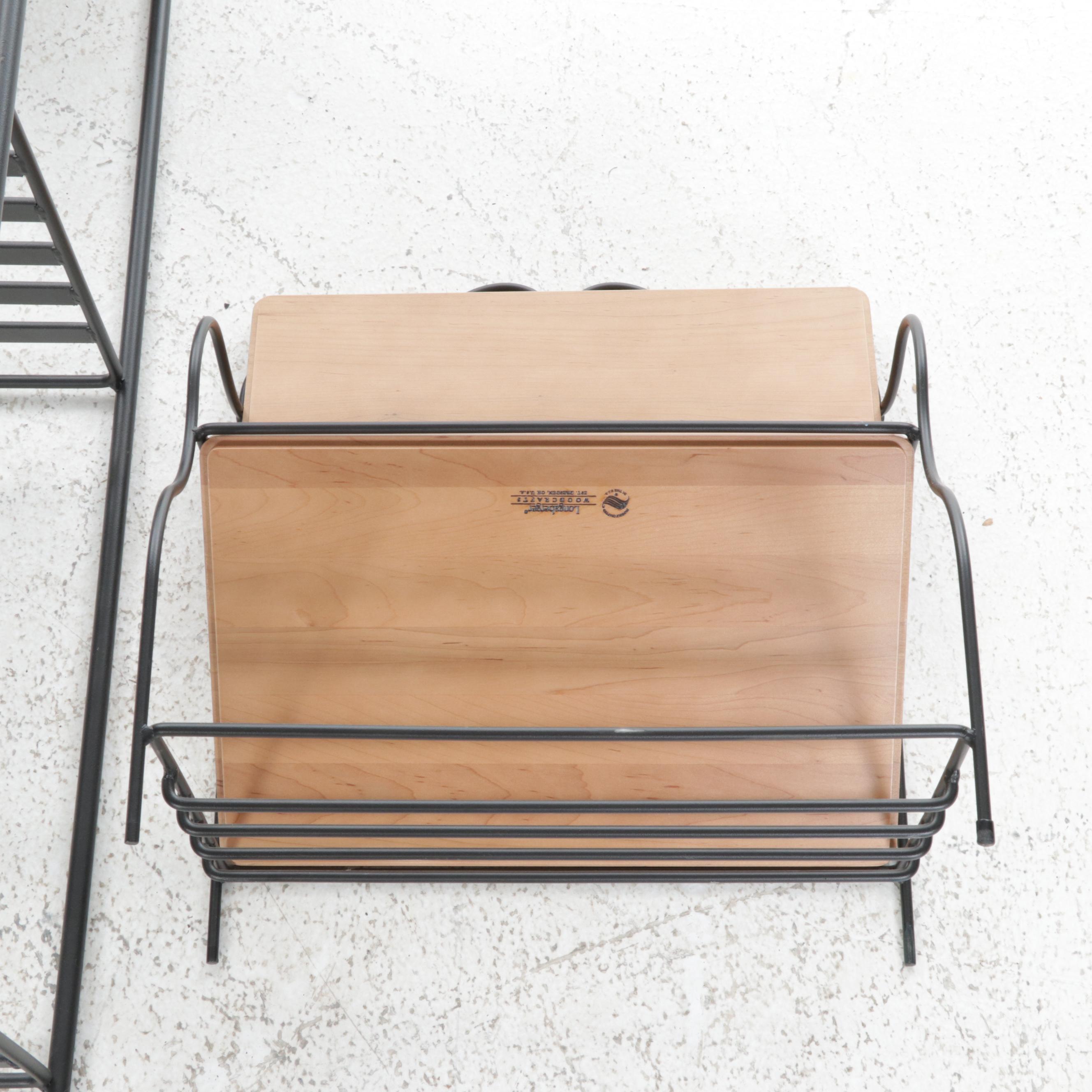 Longaberger Wood Craft Bakers Rack and Spice Rack