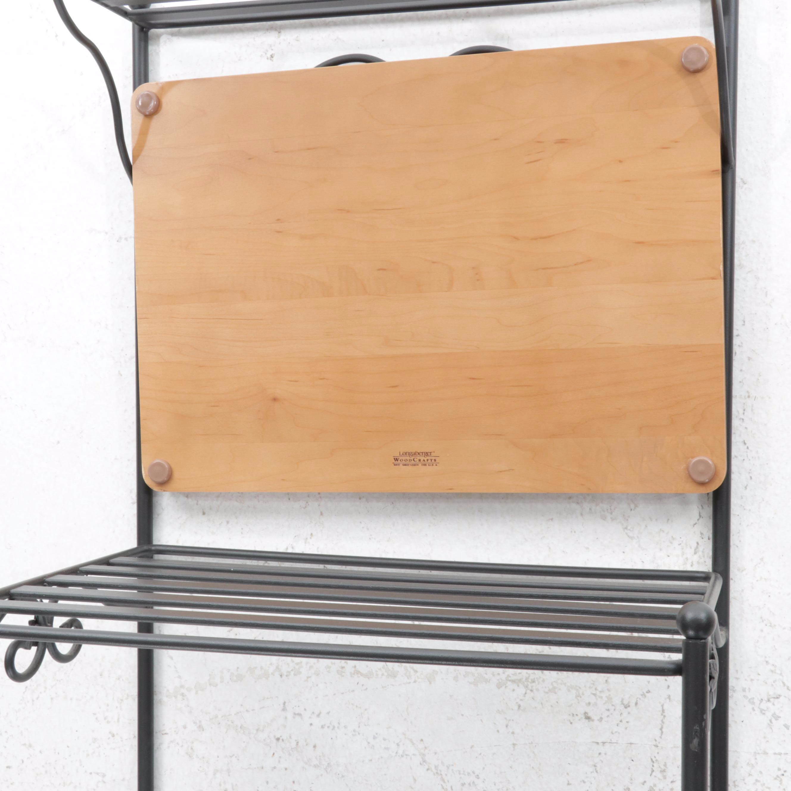 Longaberger Wood Craft Bakers Rack and Spice Rack