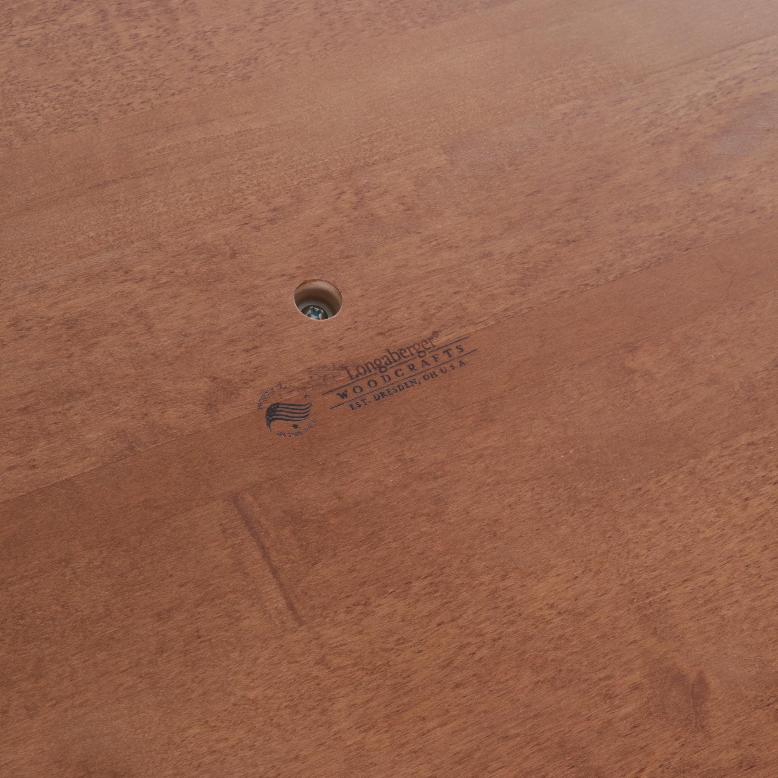 Longaberger Table with Cutting Board Top and Interchangeable Basket Insert