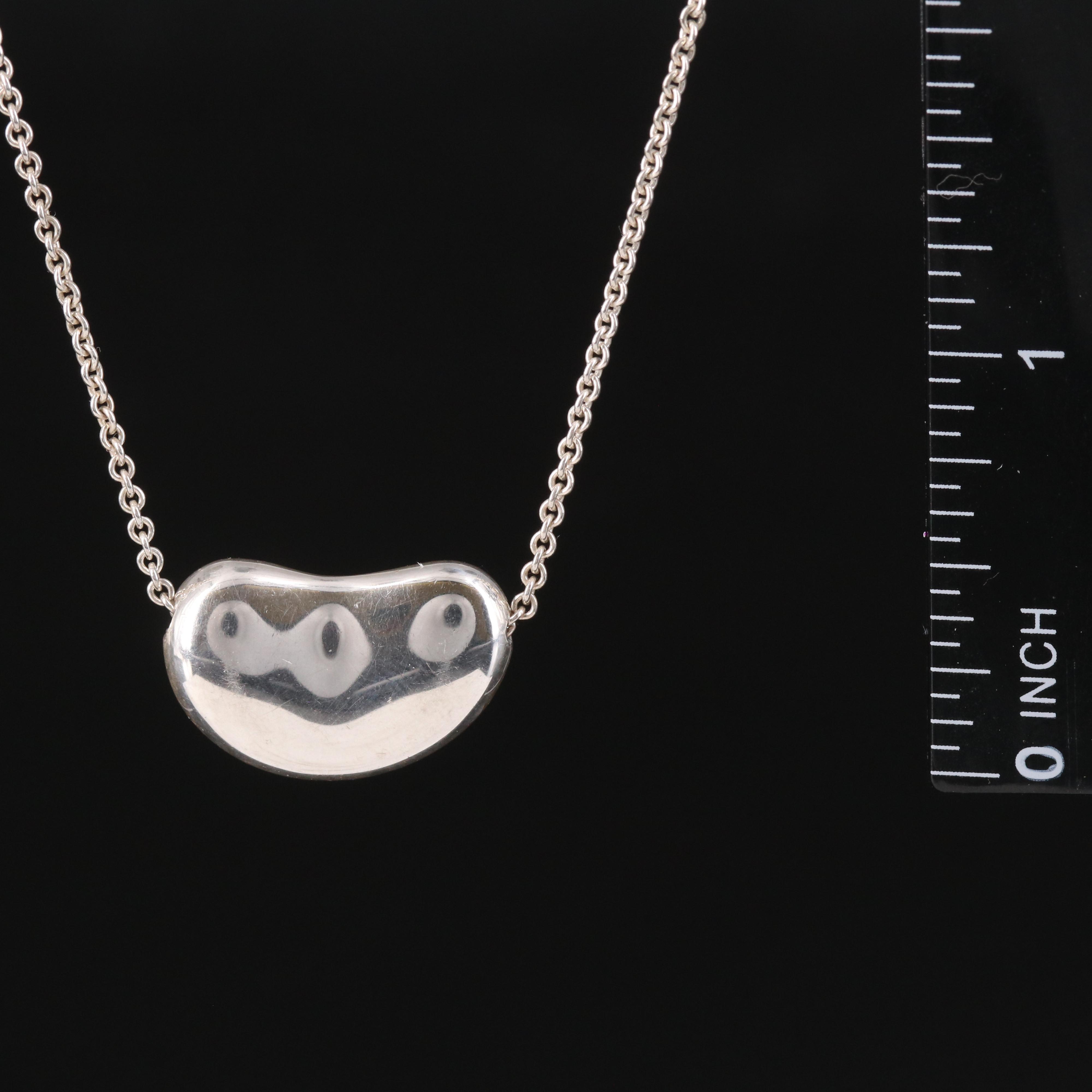 Elsa Peretti for Tiffany & Co. Sterling "Bean" Necklace
