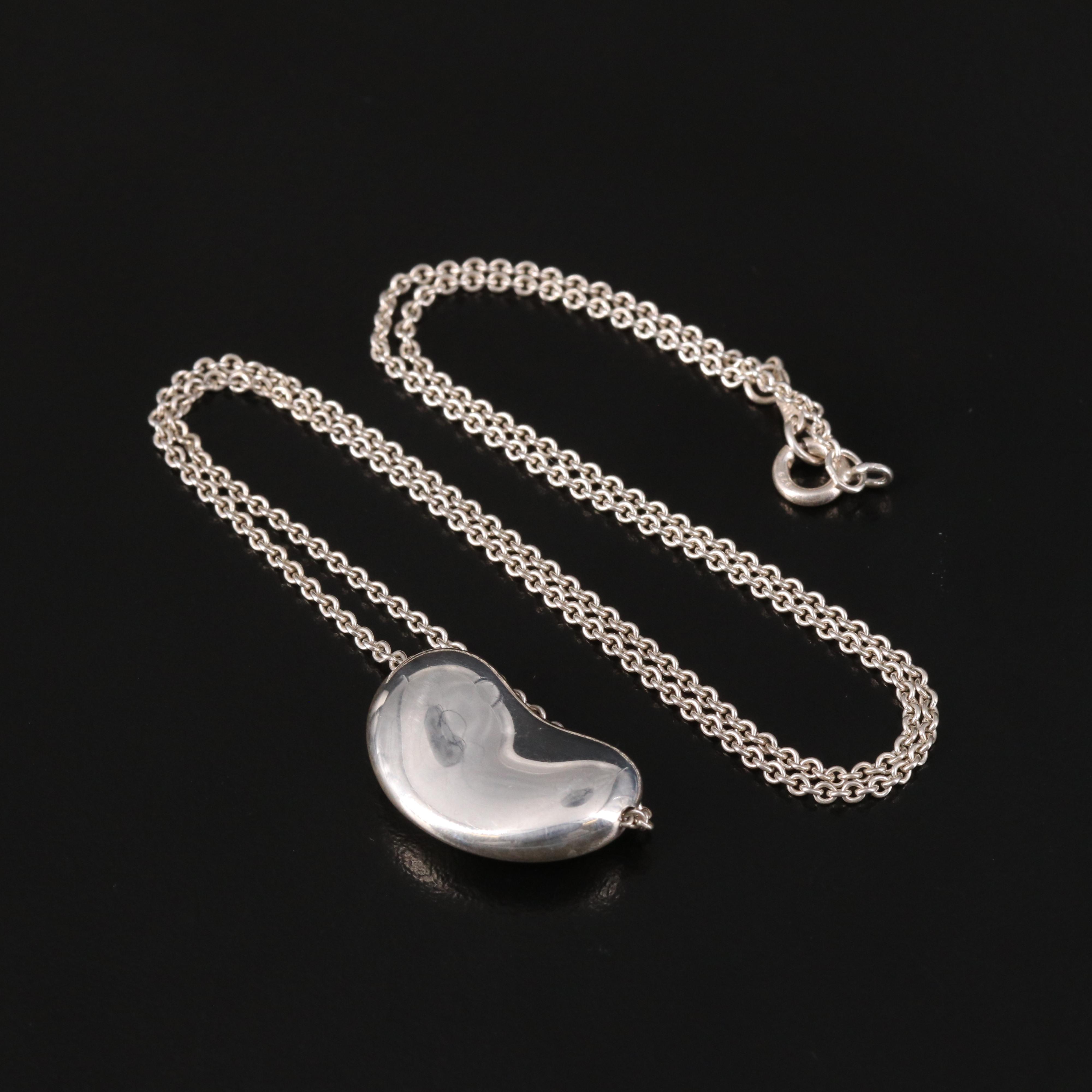 Elsa Peretti for Tiffany & Co. Sterling "Bean" Necklace