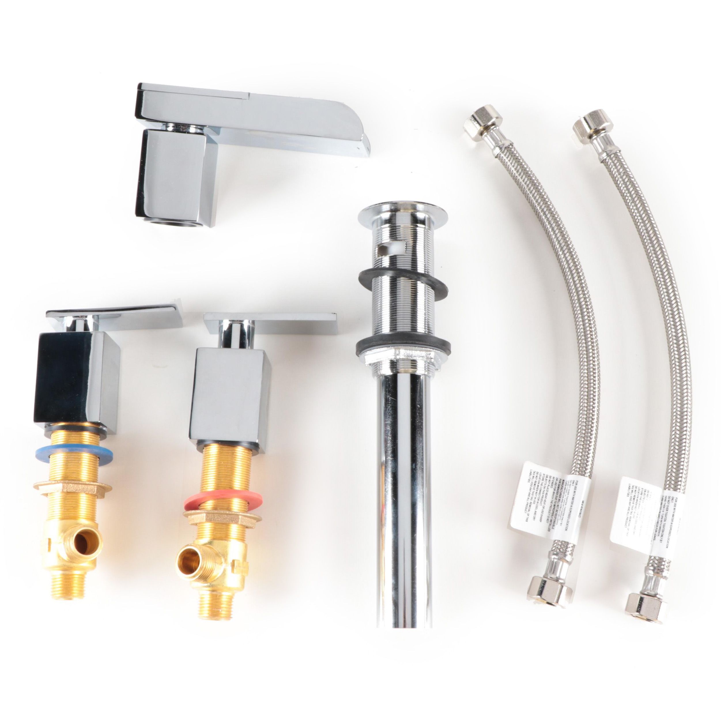 Chrome Widespread Waterfall Faucet